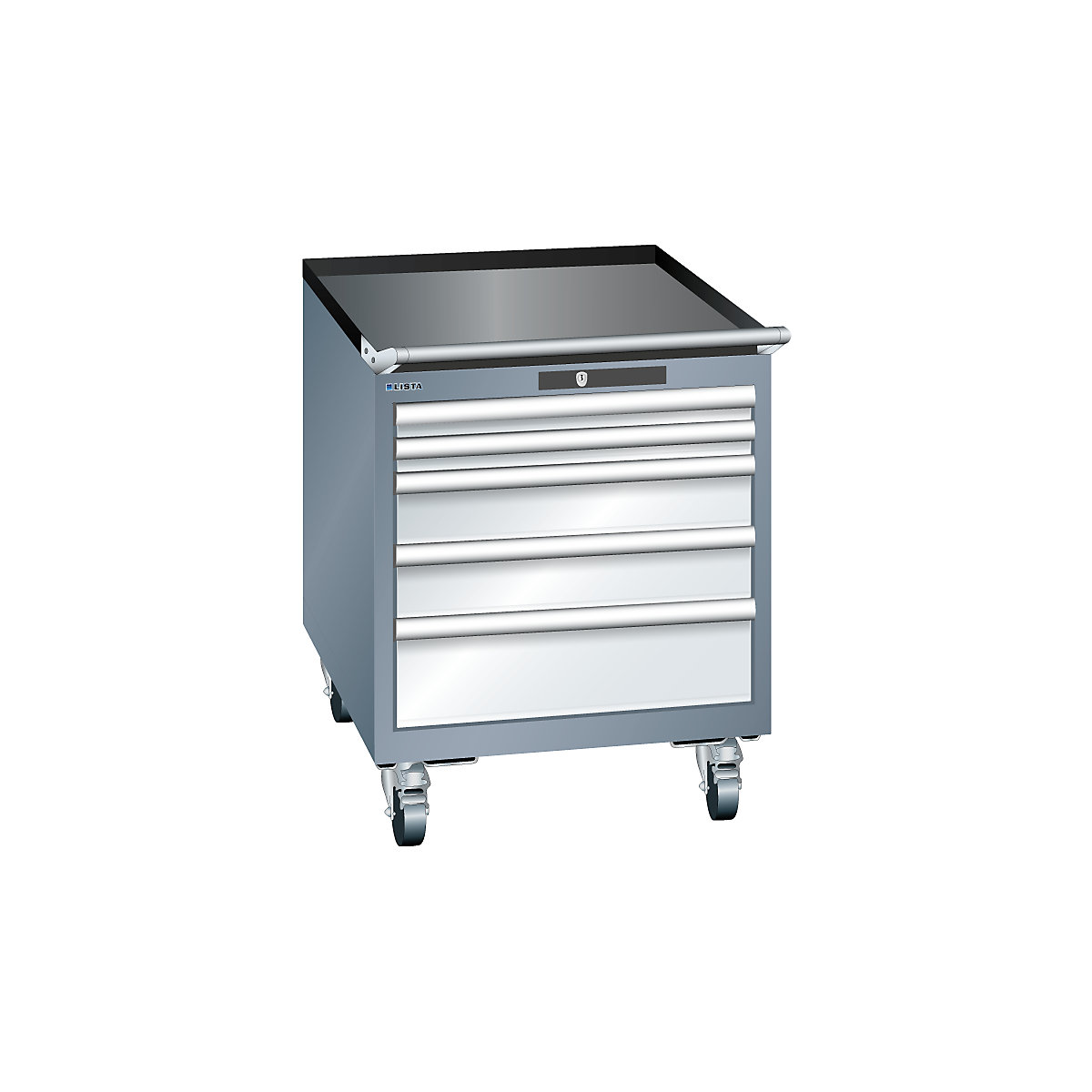 Dulap cu sertare, lățime 564 mm, mobil – LISTA