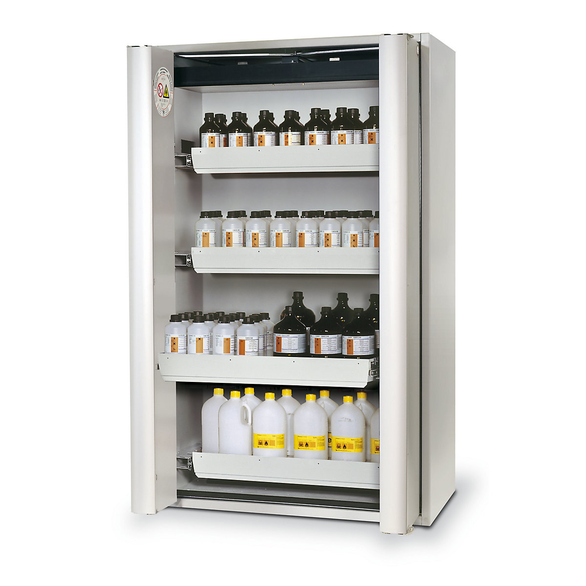 Dulap ignifug cu uși pliante, pentru substanțe periculoase tip 90, semiautomat – asecos