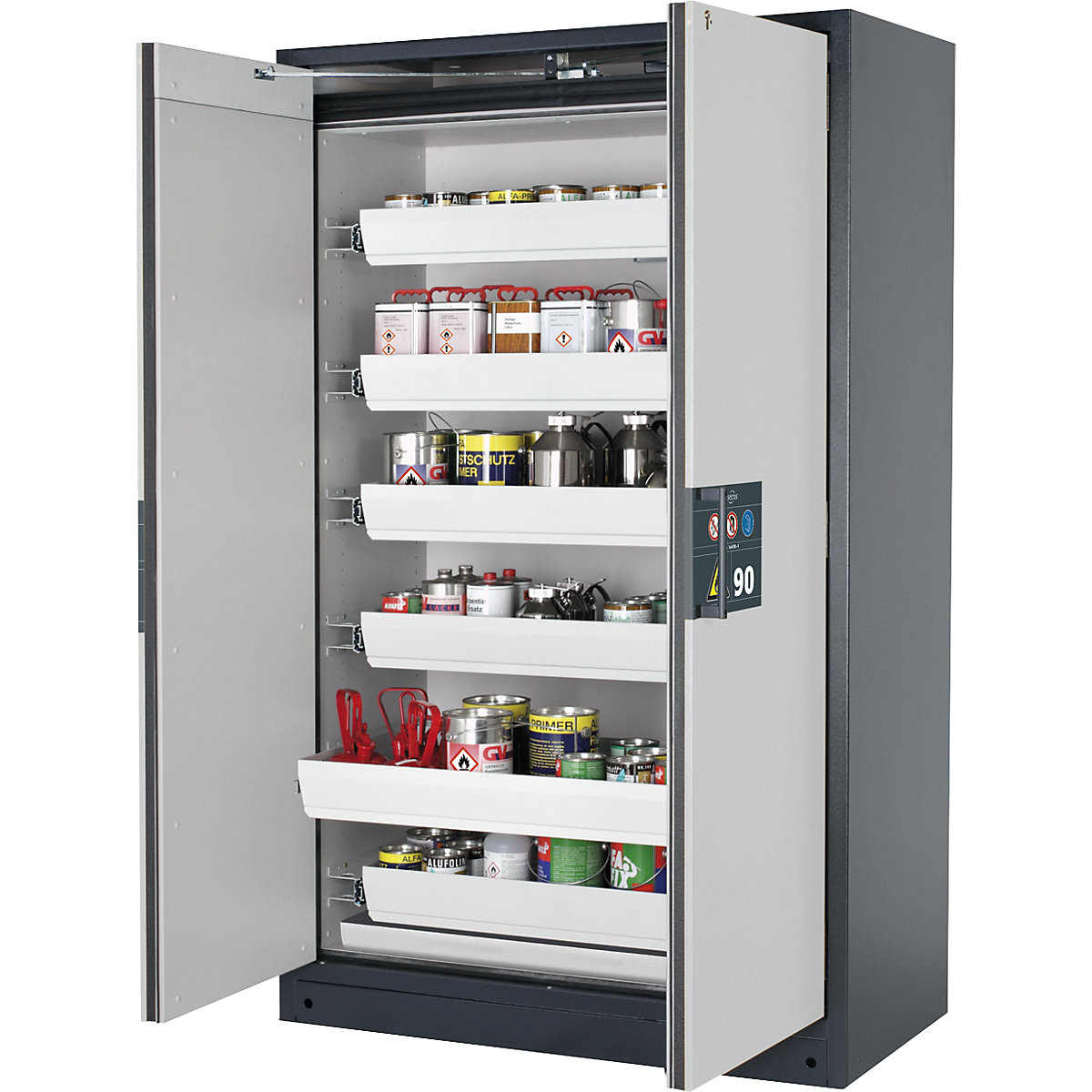 Dulap ignifug pentru substanțe periculoase tip 90, semiautomat – asecos (Imagine produs 3)-2