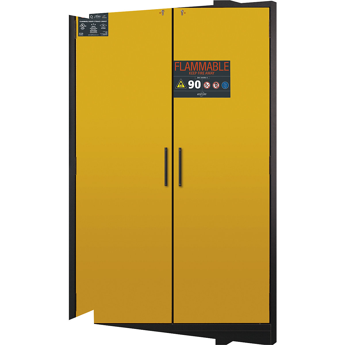 Dulap rezistent la incendiu pentru substanțe periculoase FM/UL/ULC/tip 90 – asecos (Imagine produs 3)-2