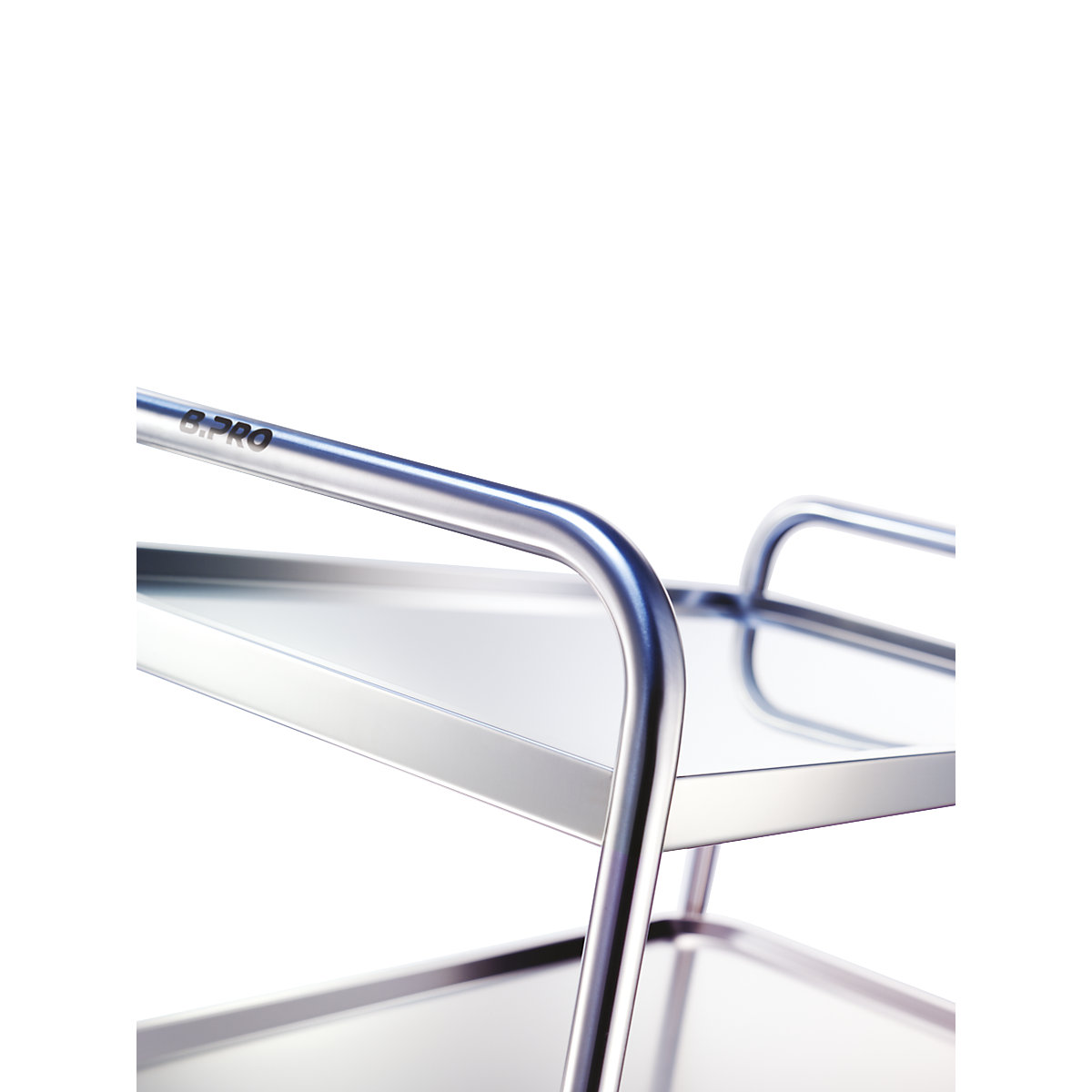 Cărucior din inox pentru servire, BLANCO – B.PRO (Imagine produs 2)-1