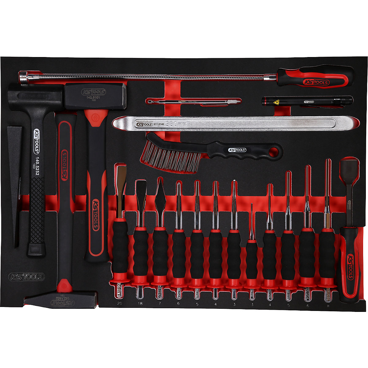 Cărucior de atelier PERFORMANCE PLUS cu unelte – KS Tools (Imagine produs 7)-6