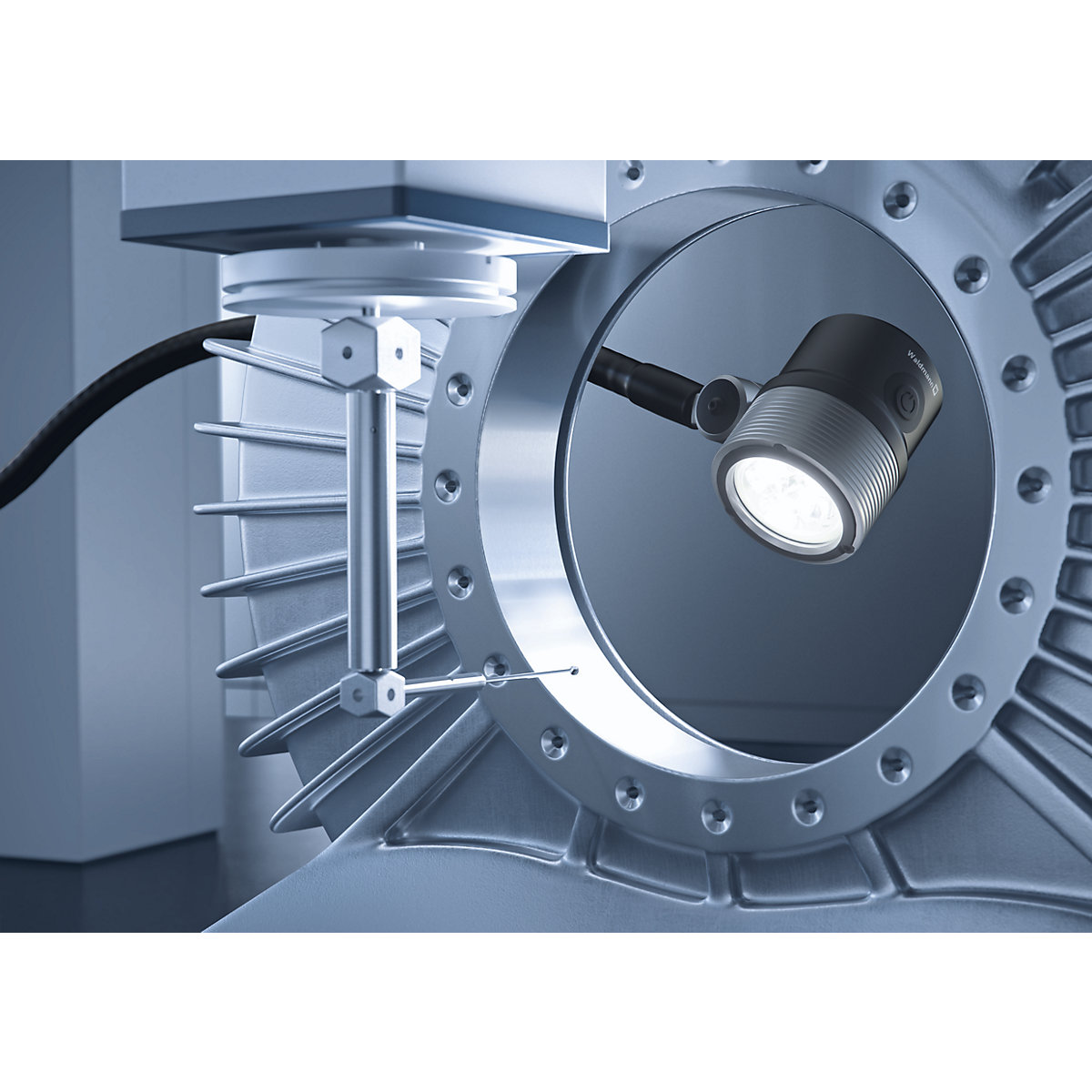 Lampă LED cu braț flexibil pentru utilaje – Waldmann (Imagine produs 3)-2