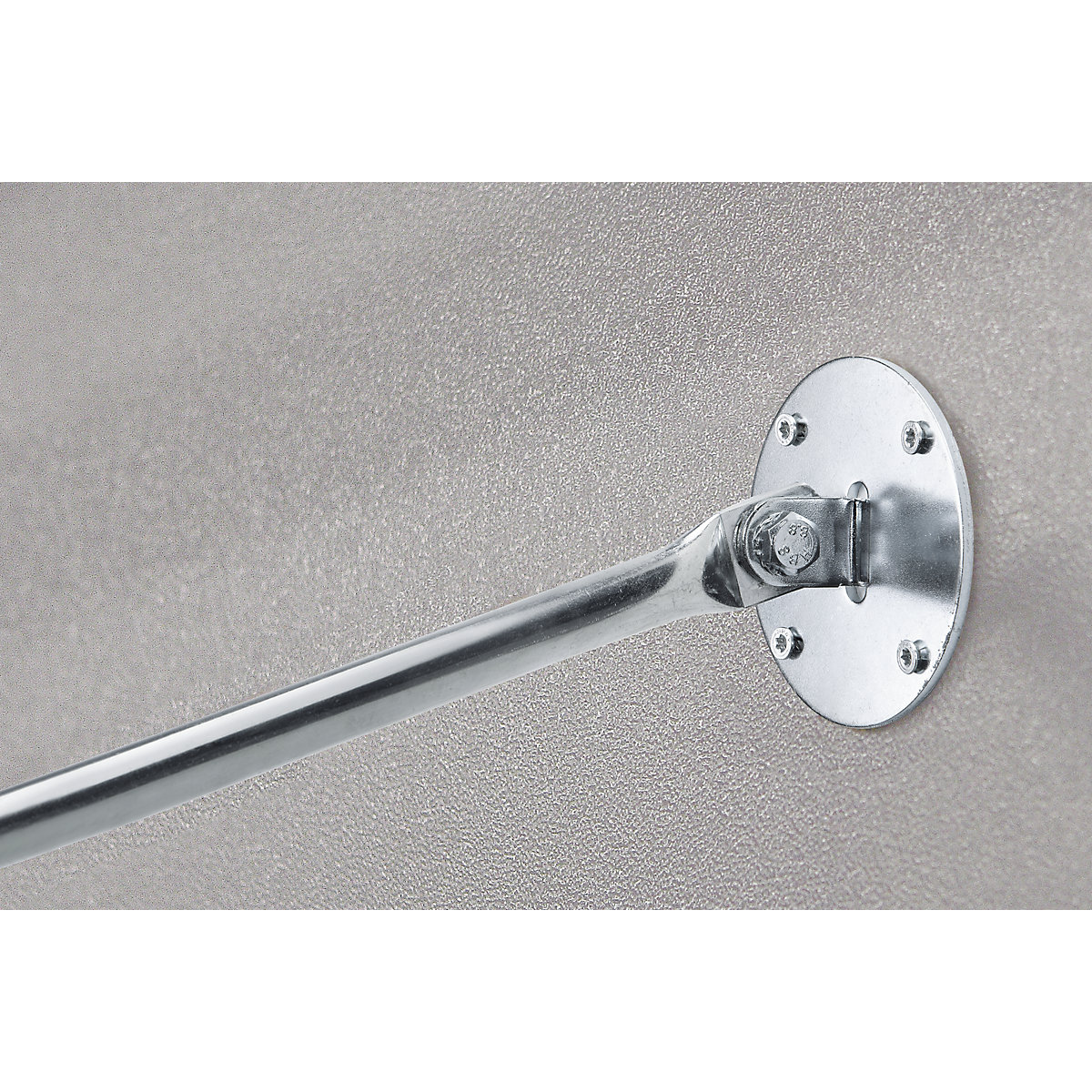 Oglindă rotundă cu braț telescopic pentru perete – eurokraft pro (Imagine produs 2)-1