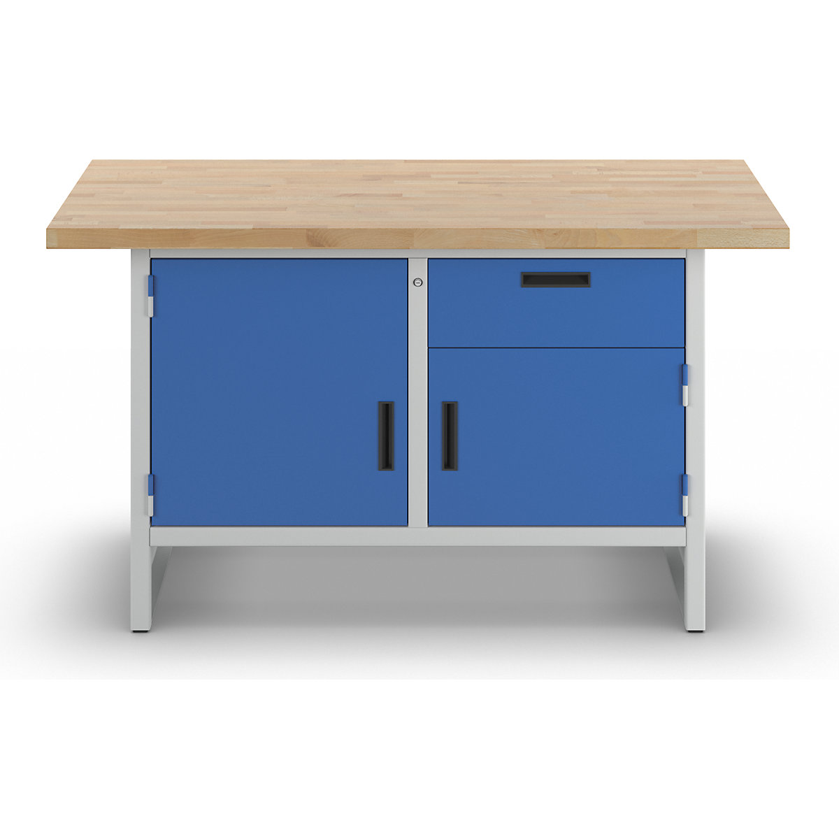 Banc de lucru cu laterale pline – eurokraft basic (Imagine produs 2)-1