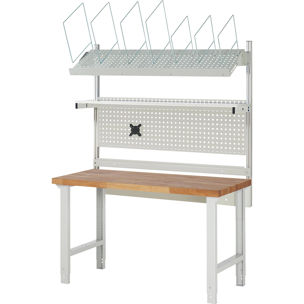 Banc de lucru cu suprastructură de sistem Seria 7000 – eurokraft pro (Imagine produs 4)-3