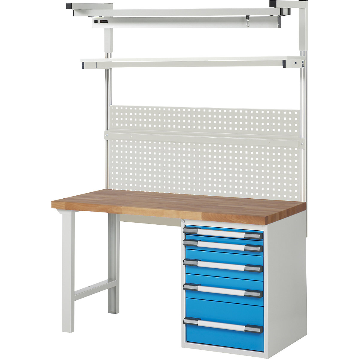 Banc de lucru cu suprastructură de sistem Seria 7000 – eurokraft pro (Imagine produs 3)-2