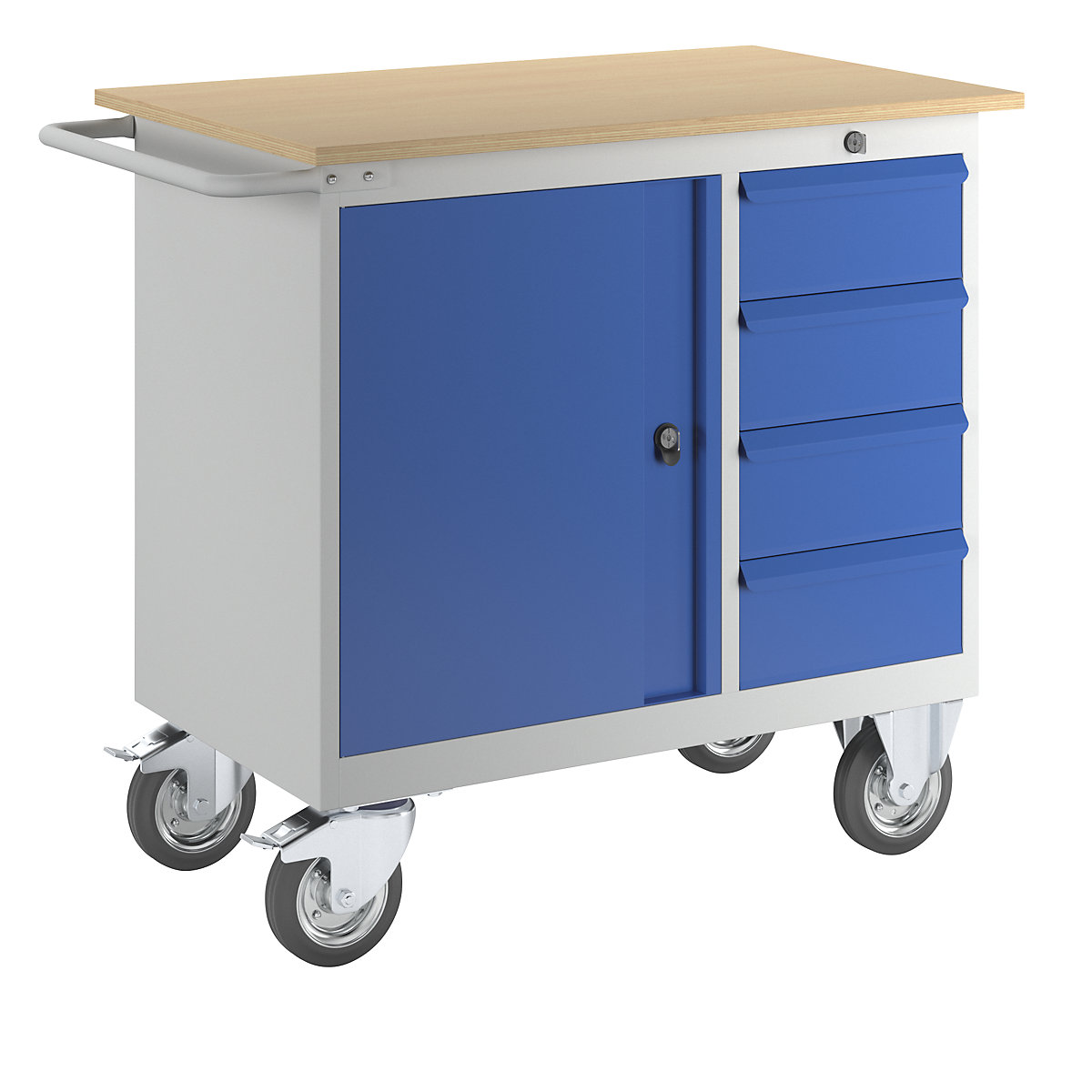 Banc de lucru compact, mobil – eurokraft pro