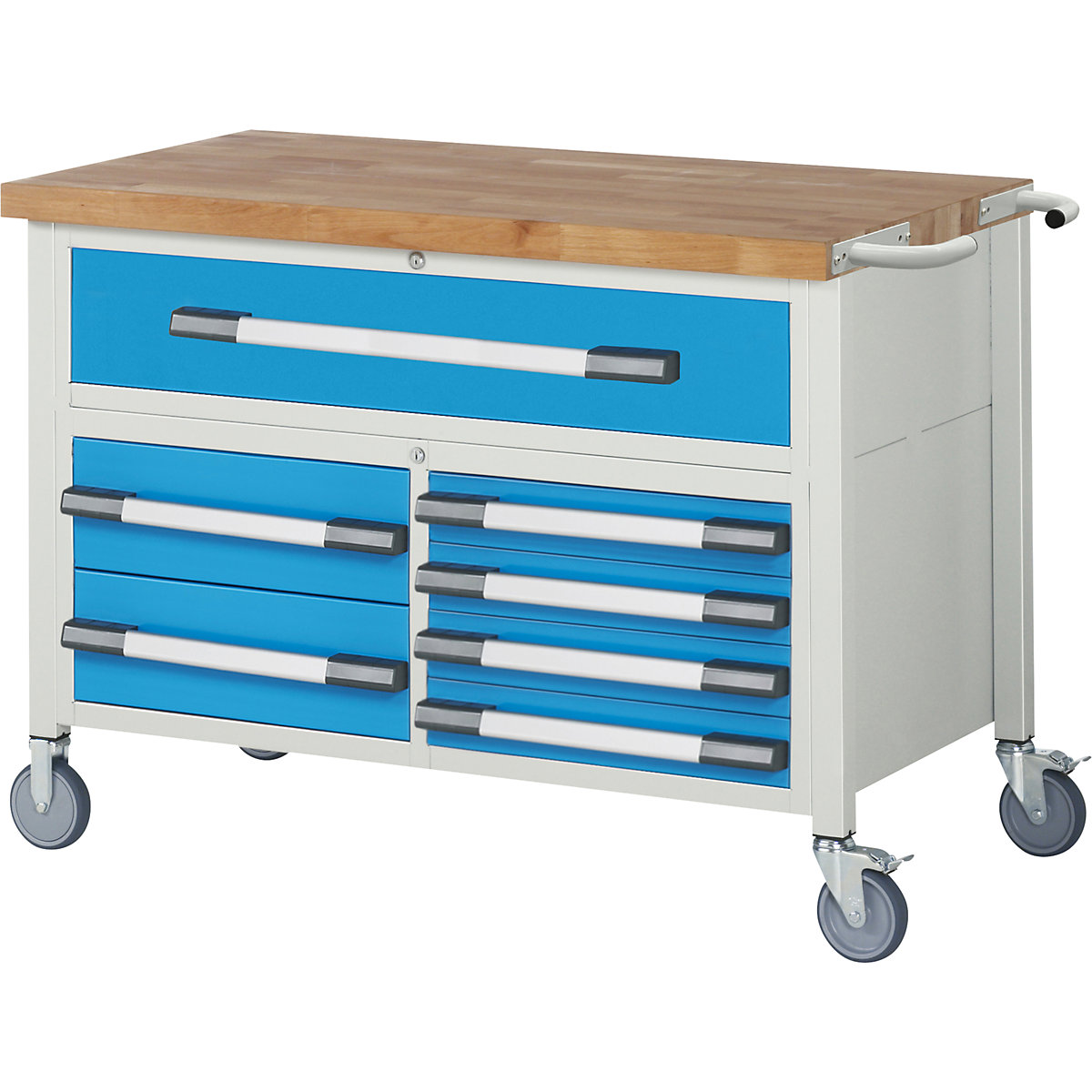 Banc de lucru mobil serie 8000, cu cadru – eurokraft pro