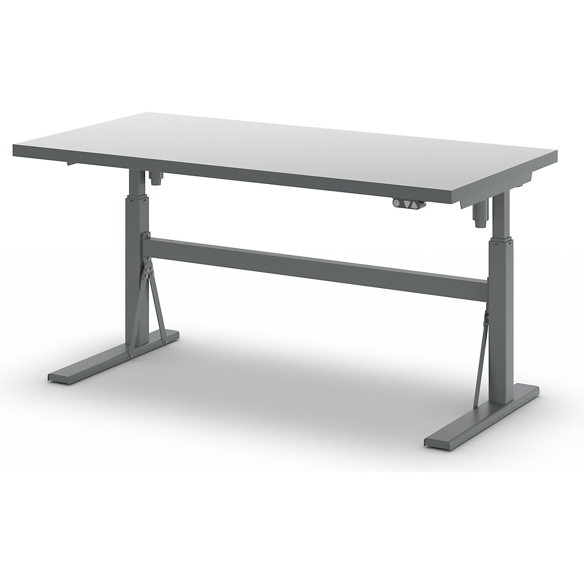 Mese de lucru reglabile electric pe înălțime, capacitate portantă 350 kg – eurokraft pro (Imagine produs 8)-7