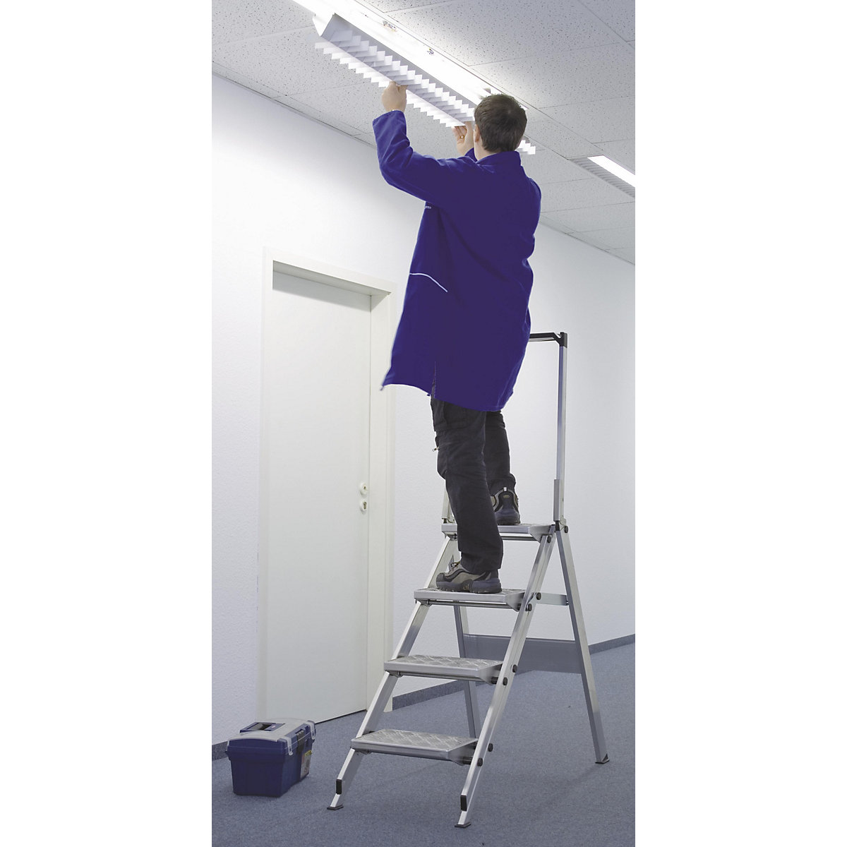 Scară rabatabilă din aluminiu (Imagine produs 6)-5