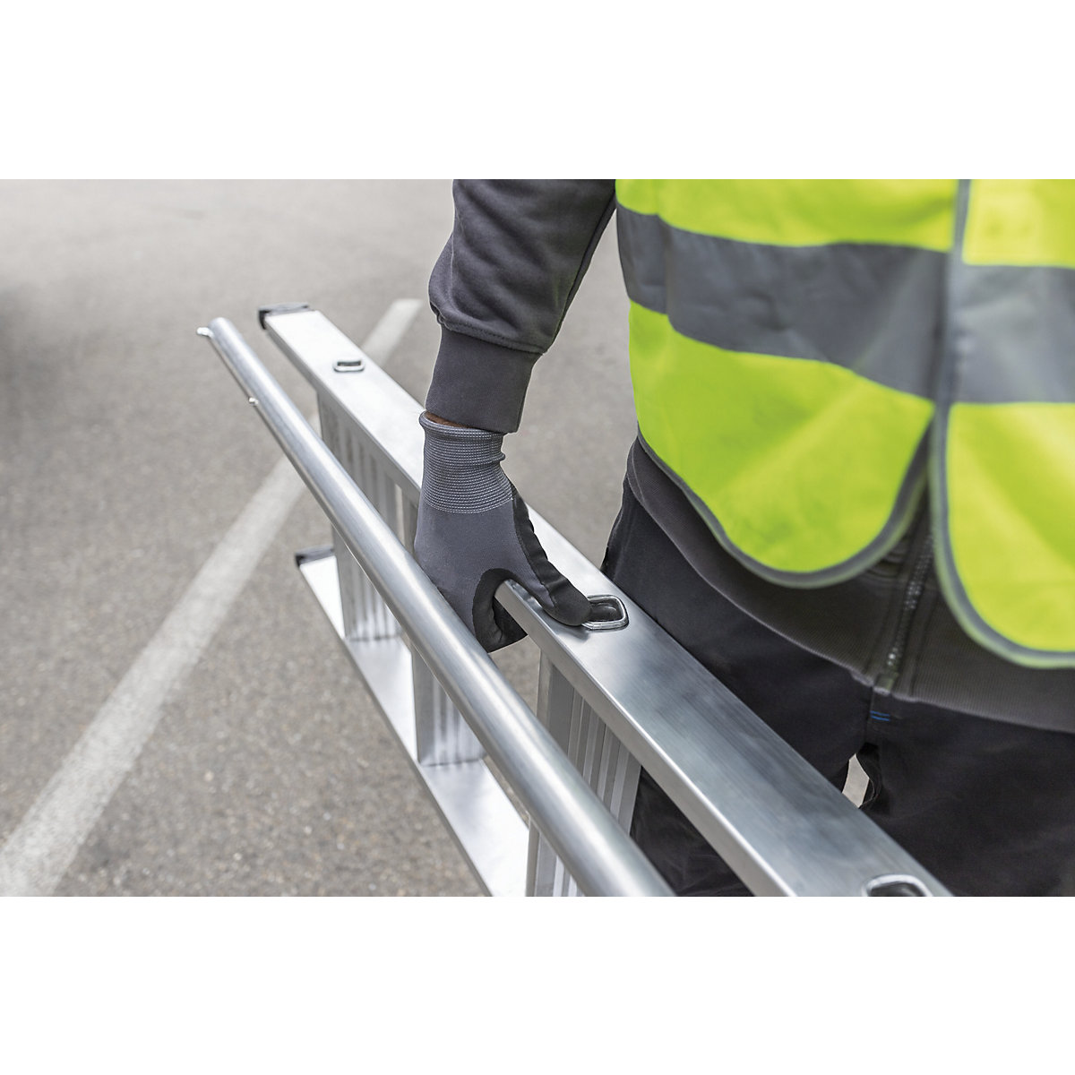 Scară cu rezemare cu trepte pentru camion / trailer – MUNK (Imagine produs 3)-2