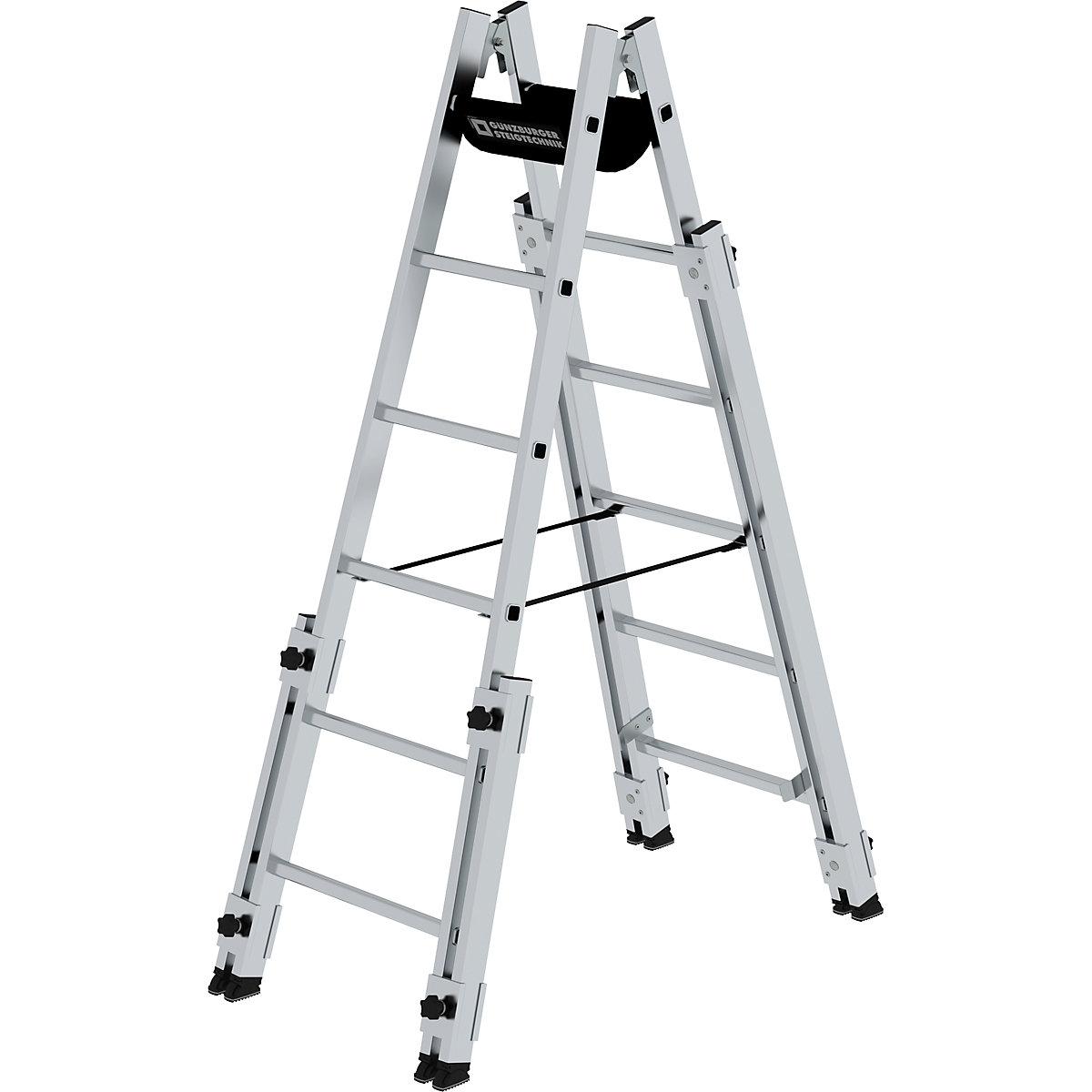 Scară dublă cu fuscei din aluminiu – MUNK