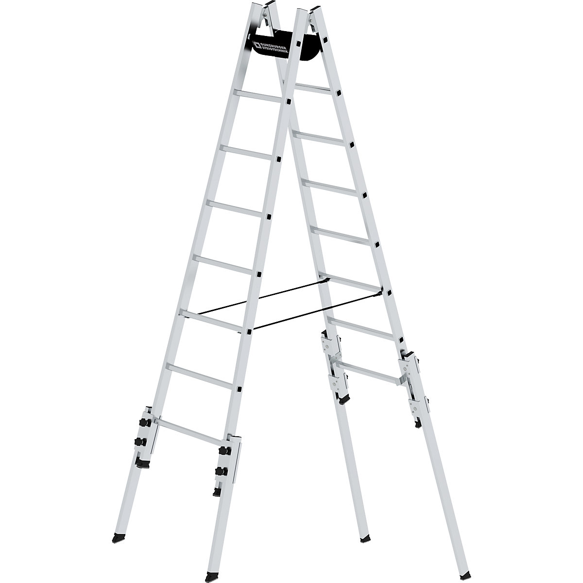 Scară dublă cu fuscei din aluminiu – MUNK (Imagine produs 2)-1