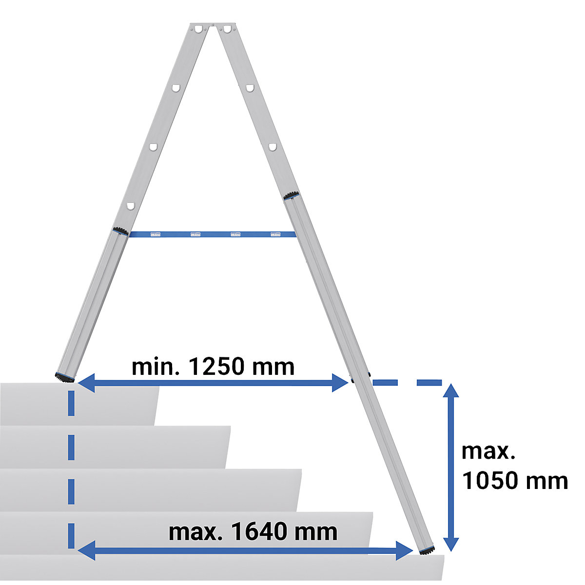 Scară dublă cu trepte – KRAUSE (Imagine produs 3)-2