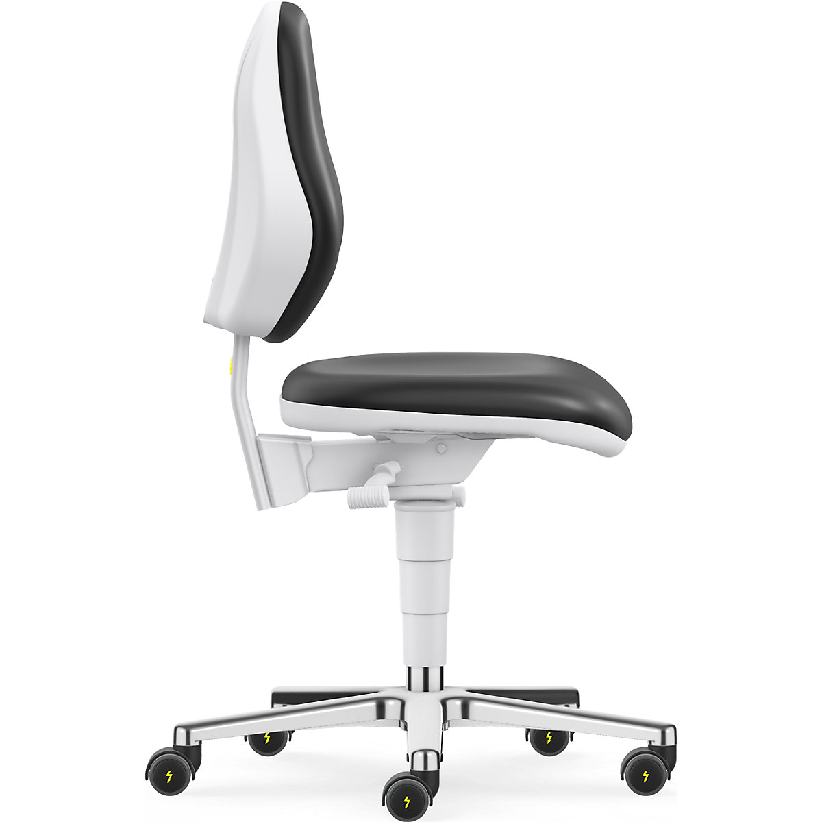 Scaun rotativ de atelier pentru cameră sterilă – bimos (Imagine produs 7)-6