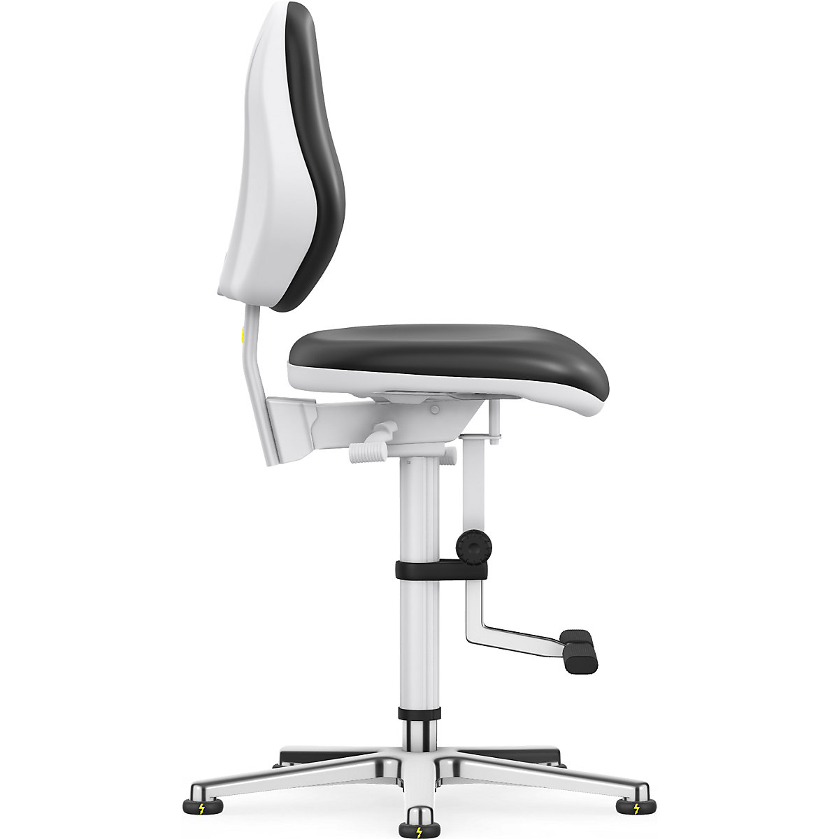 Scaun rotativ de atelier pentru cameră sterilă – bimos (Imagine produs 8)-7