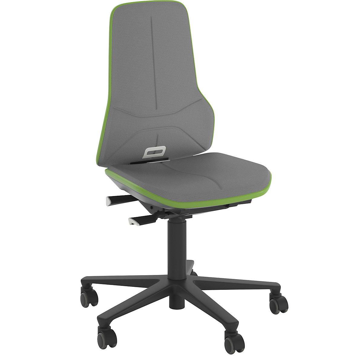 Scaun rotativ de lucru NEON, role – bimos