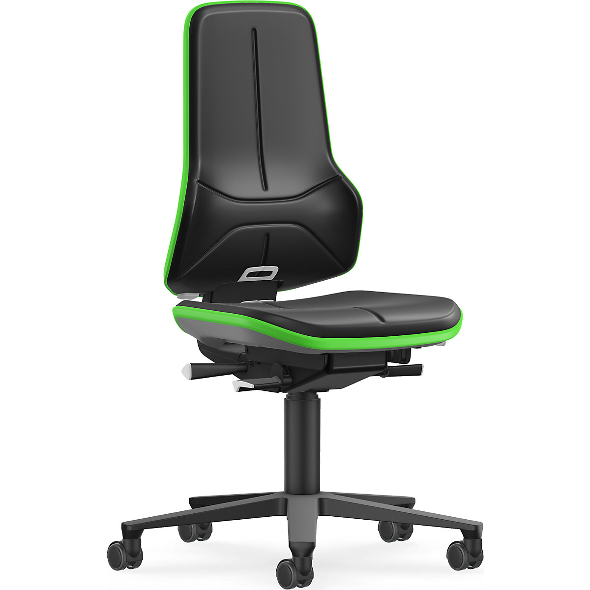 Scaun rotativ de lucru NEON, role – bimos (Imagine produs 12)-11