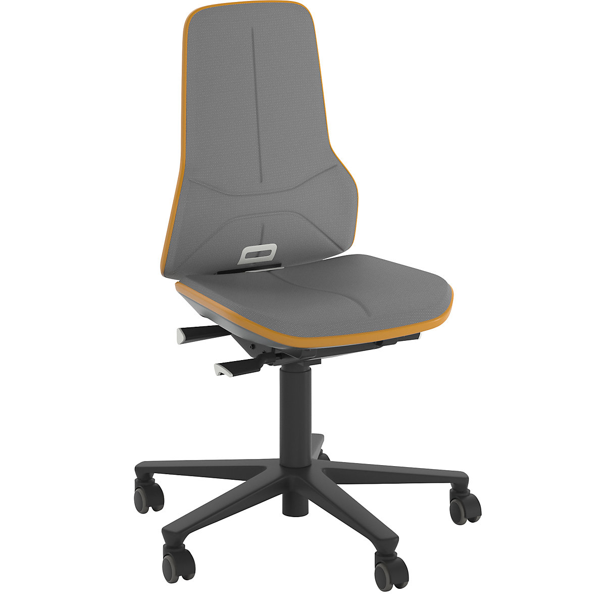 Scaun rotativ de lucru NEON, role – bimos