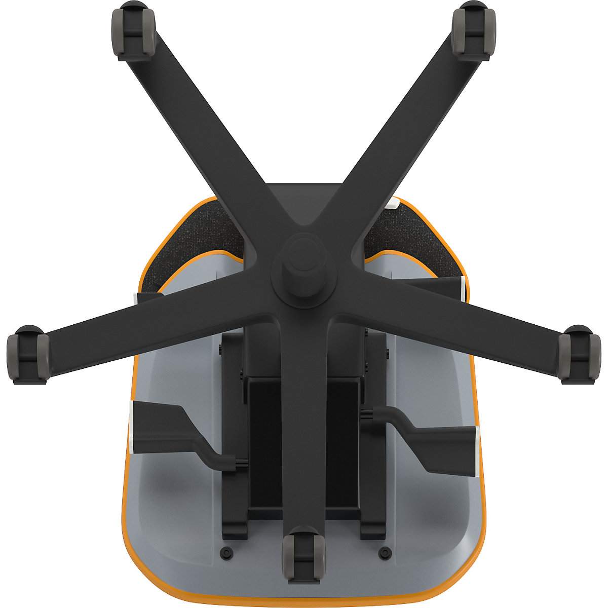 Scaun rotativ de lucru NEON, role – bimos (Imagine produs 4)-3