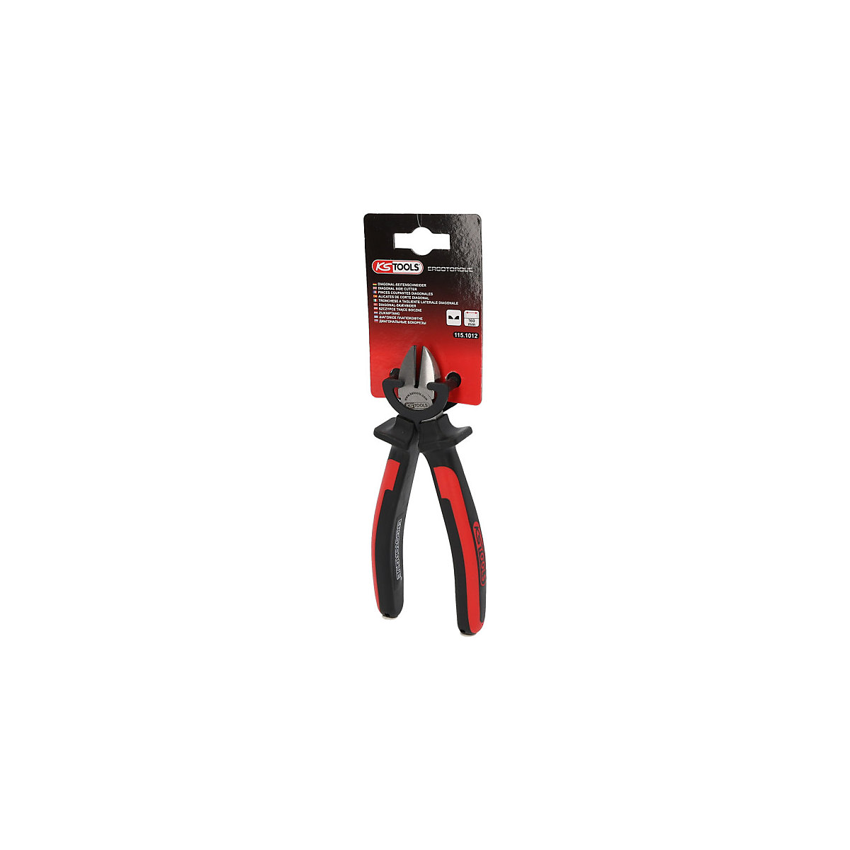 Clește de tăiat lateral cu vârf diagonal ERGOTORQUE – KS Tools (Imagine produs 3)-2