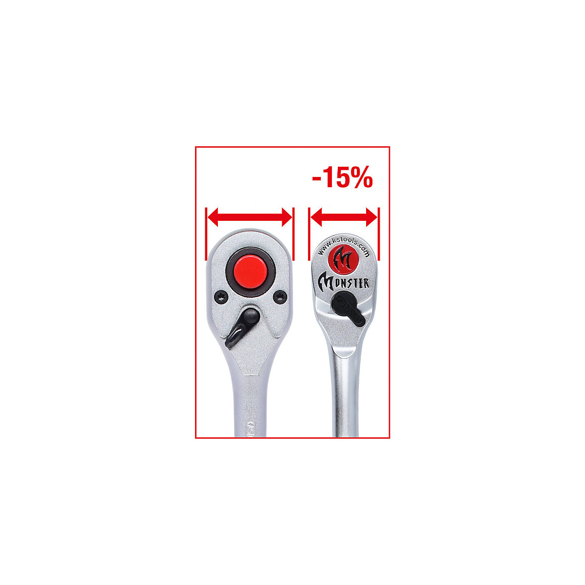 Clichet cu schimbare de direcție 1/2'' MONSTER – KS Tools (Imagine produs 7)-6