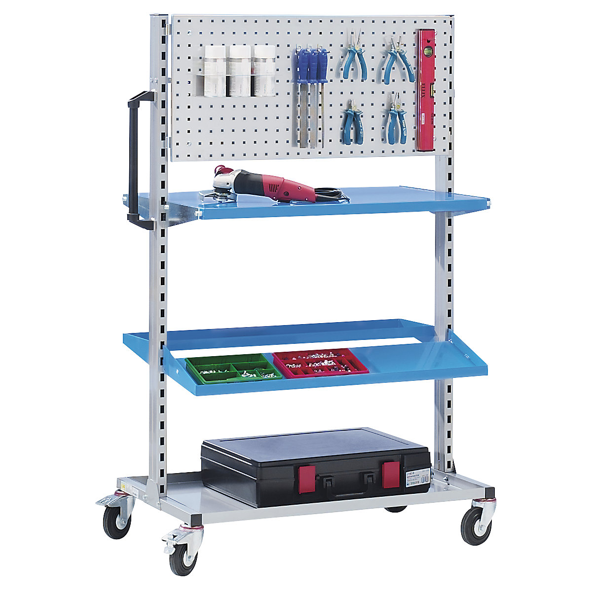 Delavniški voziček za orodje, modularen – eurokraft pro (Slika izdelka 2)-1