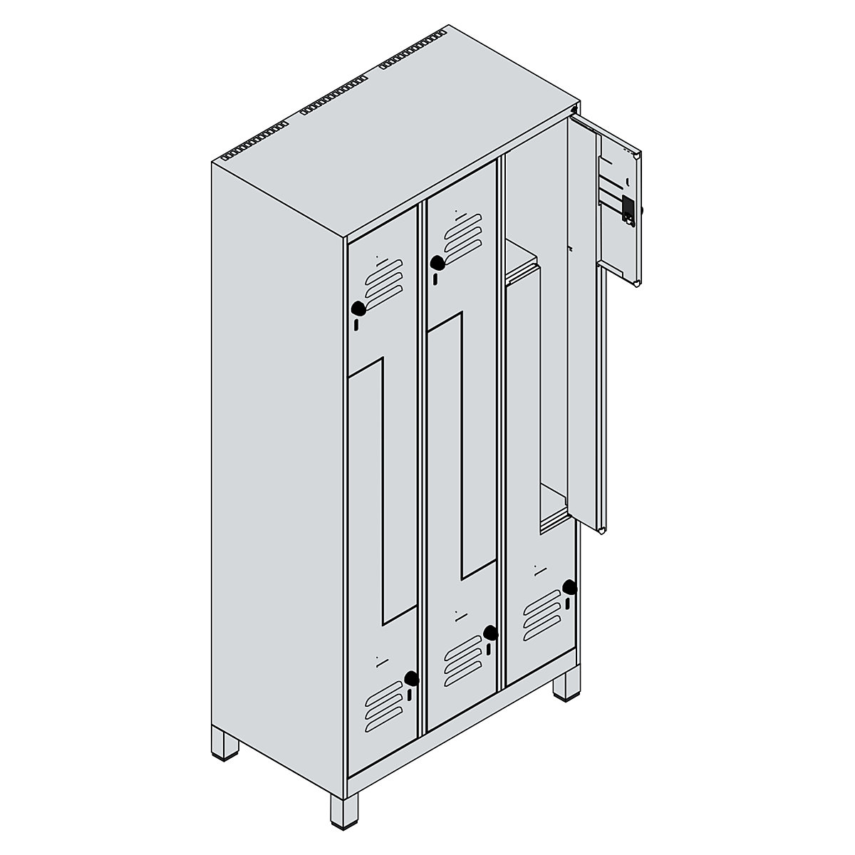 Garderobna Z-omara Classic PLUS – C+P (Slika izdelka 3)-2