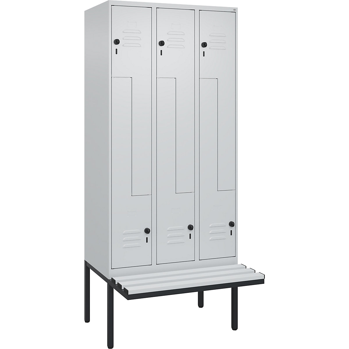 Garderobna Z-omara s klopjo Classic PLUS – C+P (Slika izdelka 4)-3