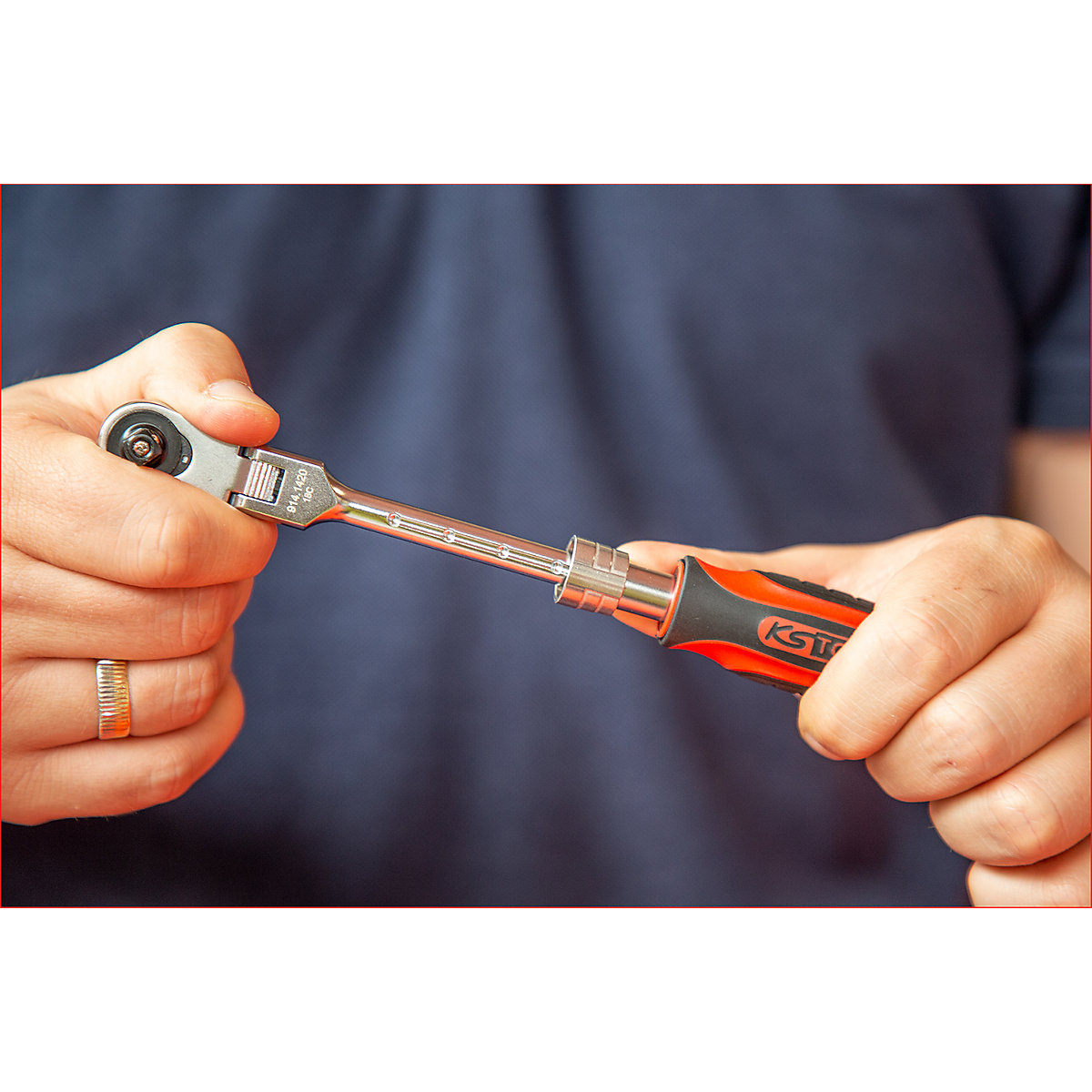 Preklopna raglja 1/4'' SlimPOWER s teleskopsko ročico – KS Tools (Slika izdelka 8)-7