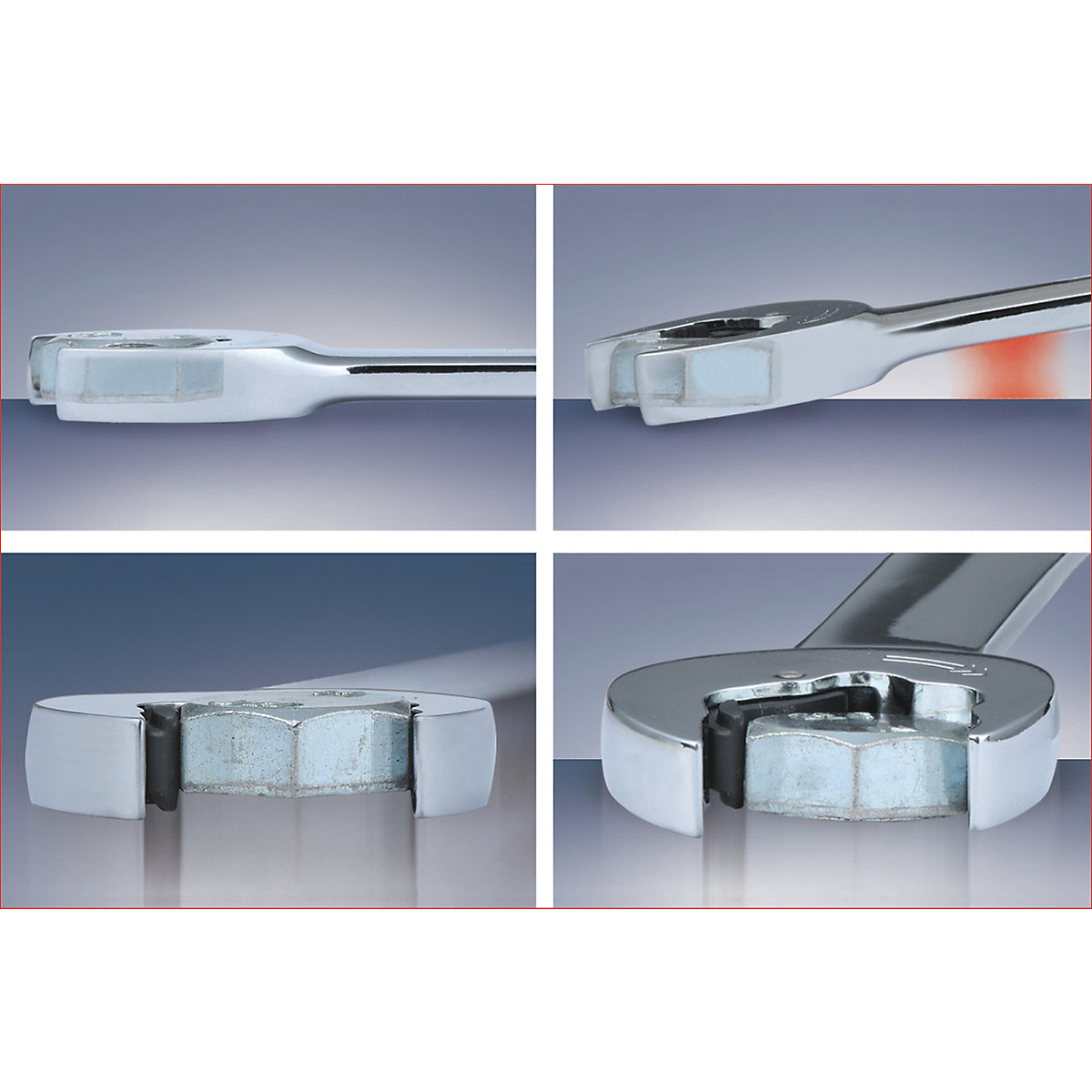 Komplet viličasto-obročastih ključev z ragljo DUO GEARplus® – KS Tools (Slika izdelka 8)-7