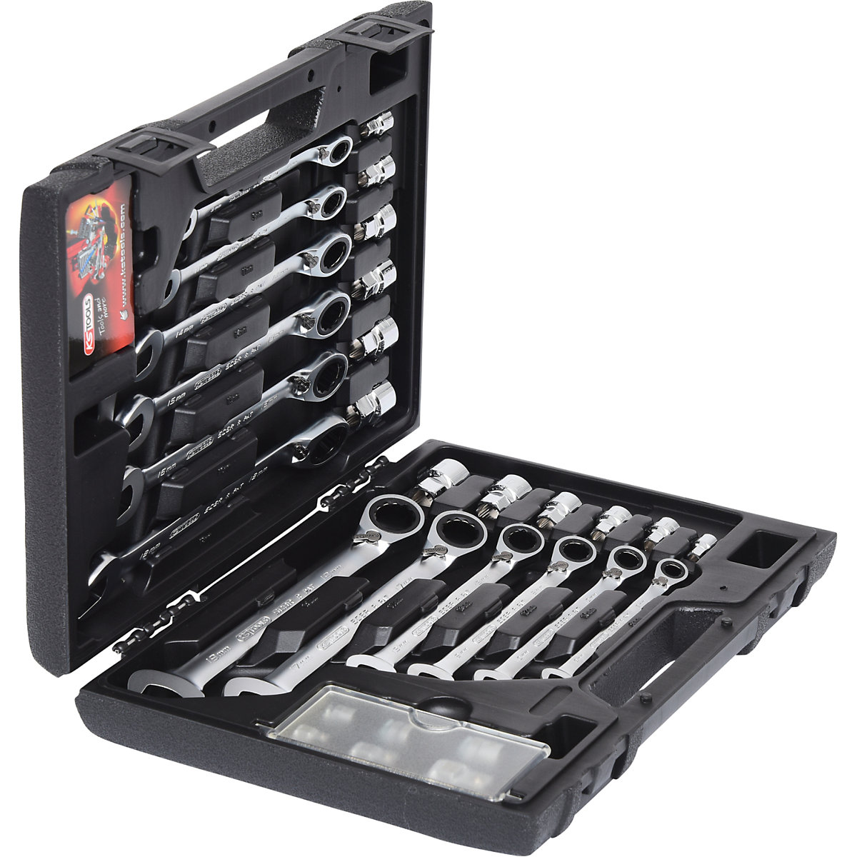 Viličasto-obročasti ključ z ragljo in adapterjem GEARplus RINGSTOP – KS Tools (Slika izdelka 4)-3