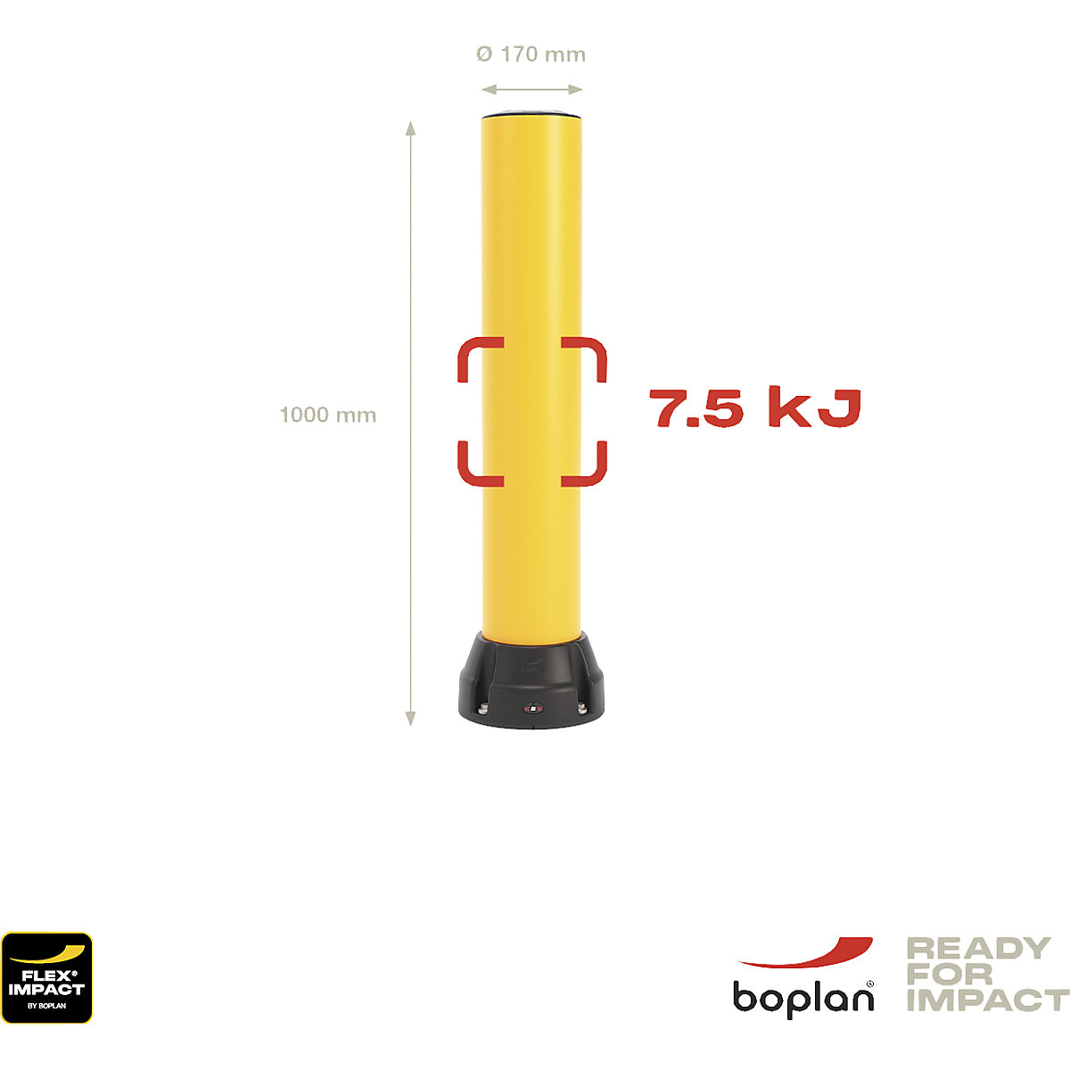 Stebrič za zaščito pred trki 170B – Boplan (Slika izdelka 2)-1