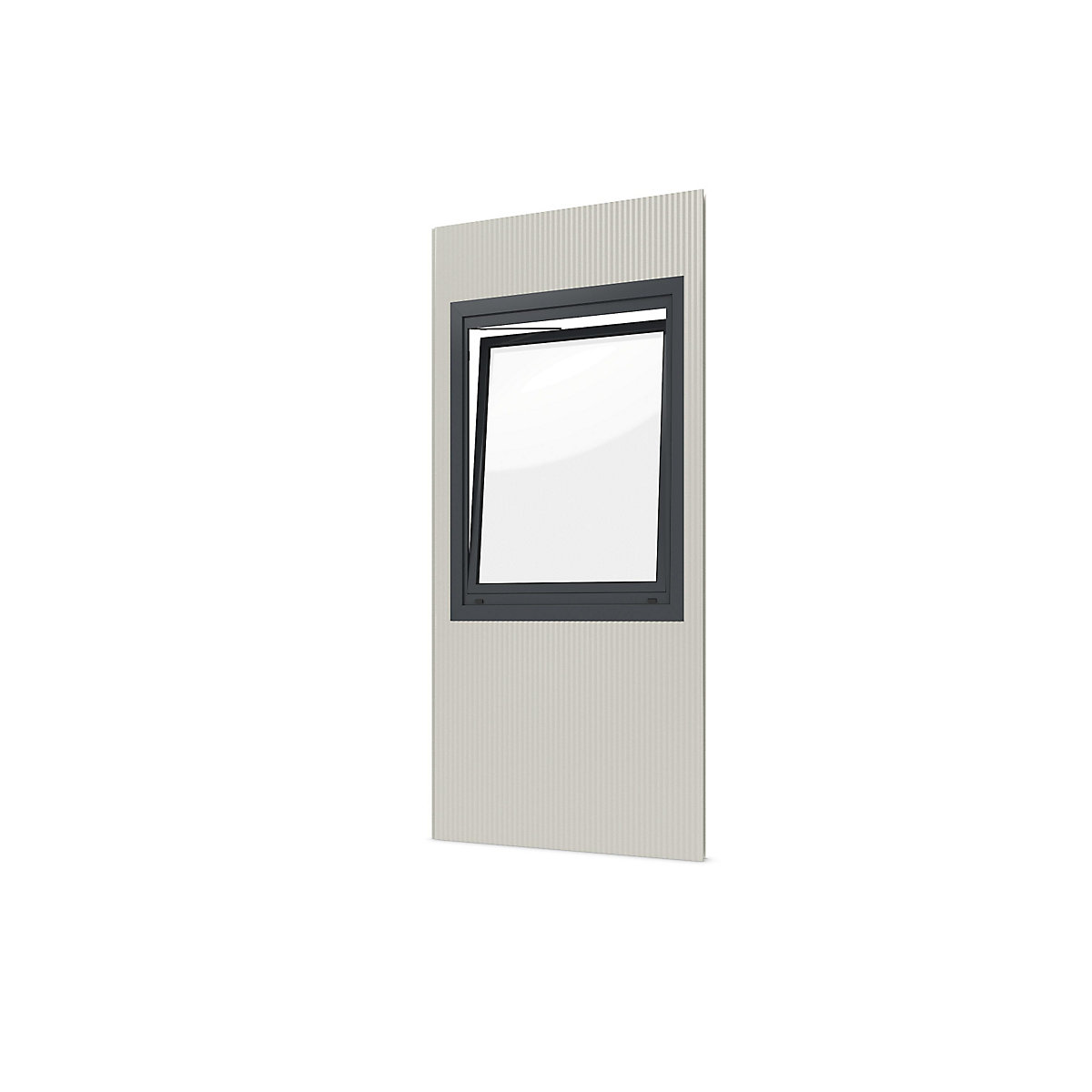 Halová vestavba – eurokraft pro, vnější š x v 1150 x 2600 mm, panel s otočným/sklopným oknem