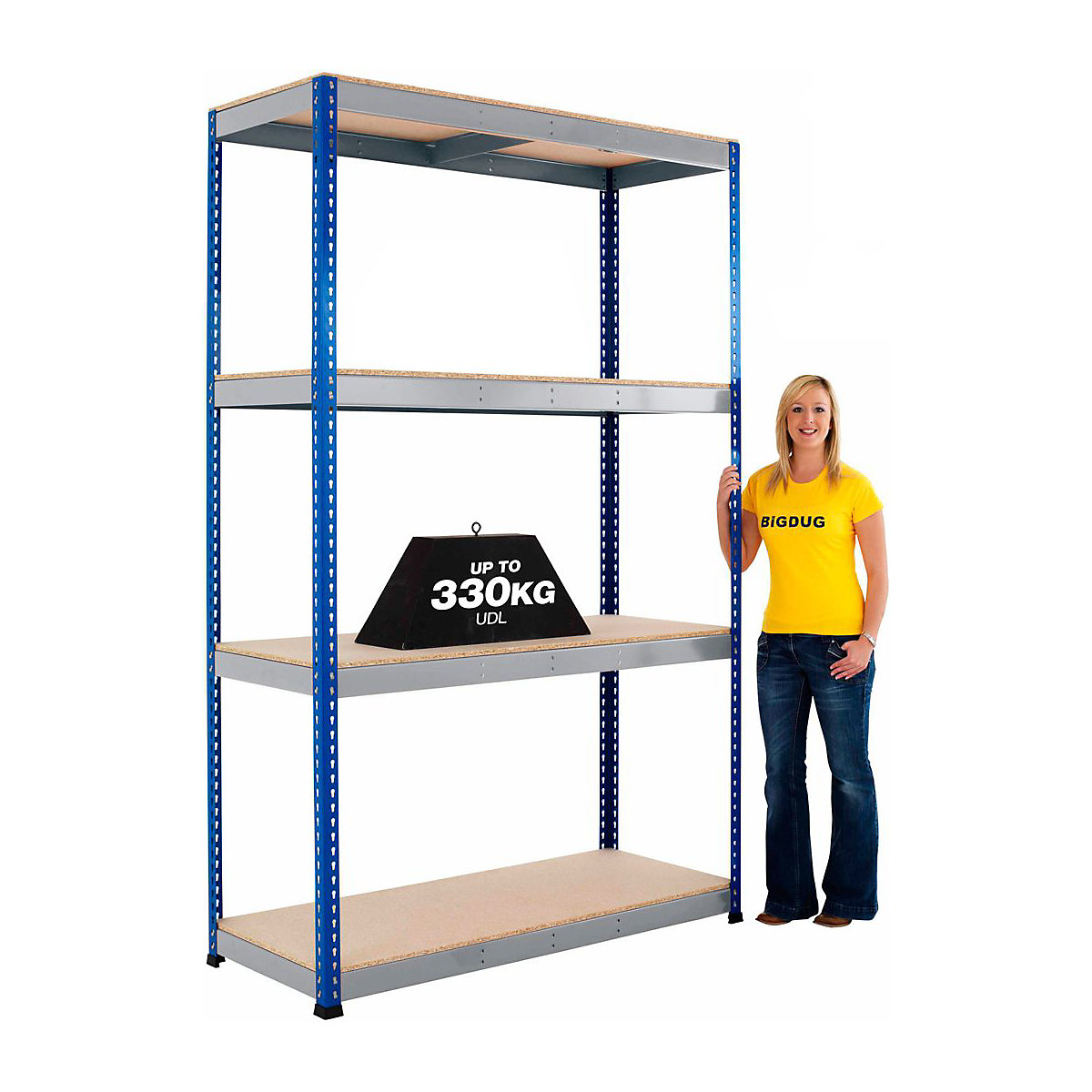 BiG400 Blue & Galvanised 2440mm High Racking