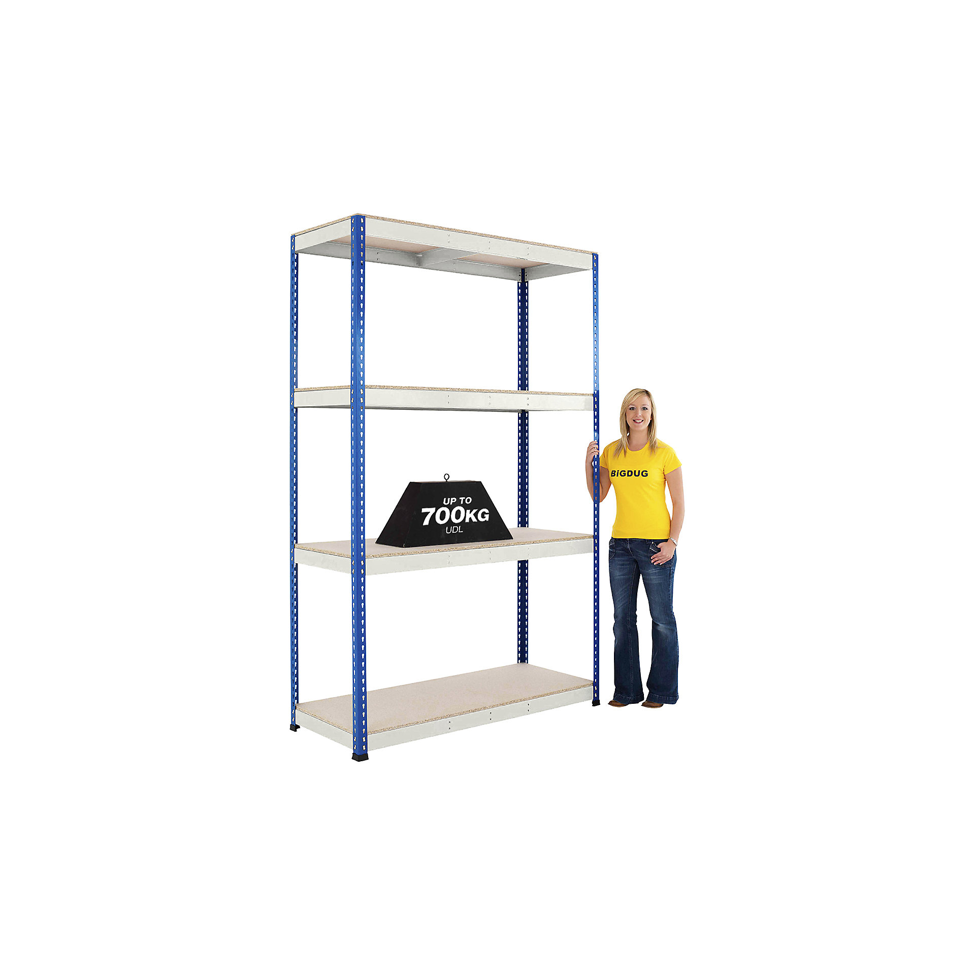 BiG800 Racking 4 Levels | 2440mm High Racking | BiGDUG