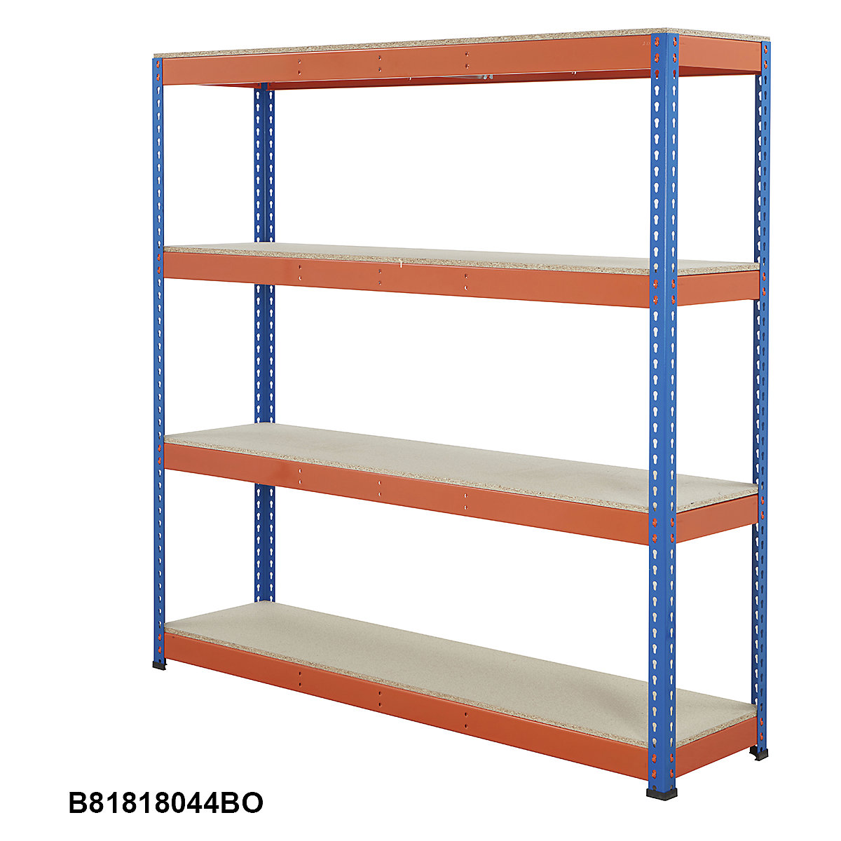 BiG800 Blue & Orange 1830mm High Racking with Chipboard Shelves (Product illustration 3)-2
