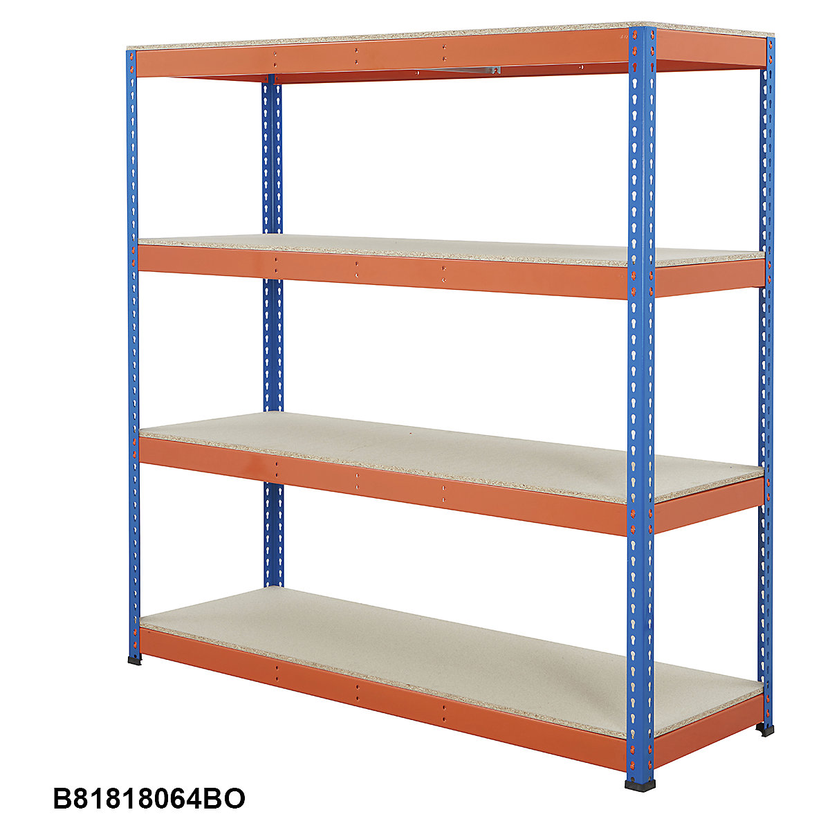 BiG800 Blue & Orange 1830mm High Racking with Chipboard Shelves (Product illustration 6)-5