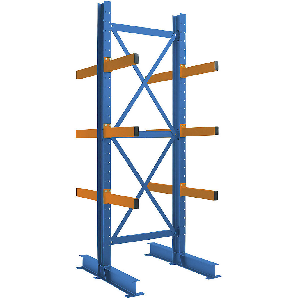 Heavy-Duty Double-Sided Cantilever Racking Starter Bay, 12 Arms, 3000h ...