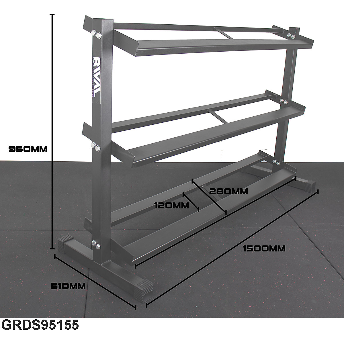 BiGDUG Garage Dumbbell Storage Rack (Product illustration 3)-2
