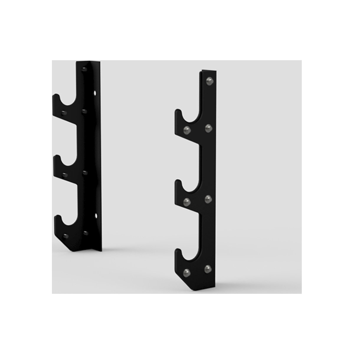 BiGDUG Garage Wall-Mounted Horizontal 3 Bar Holder