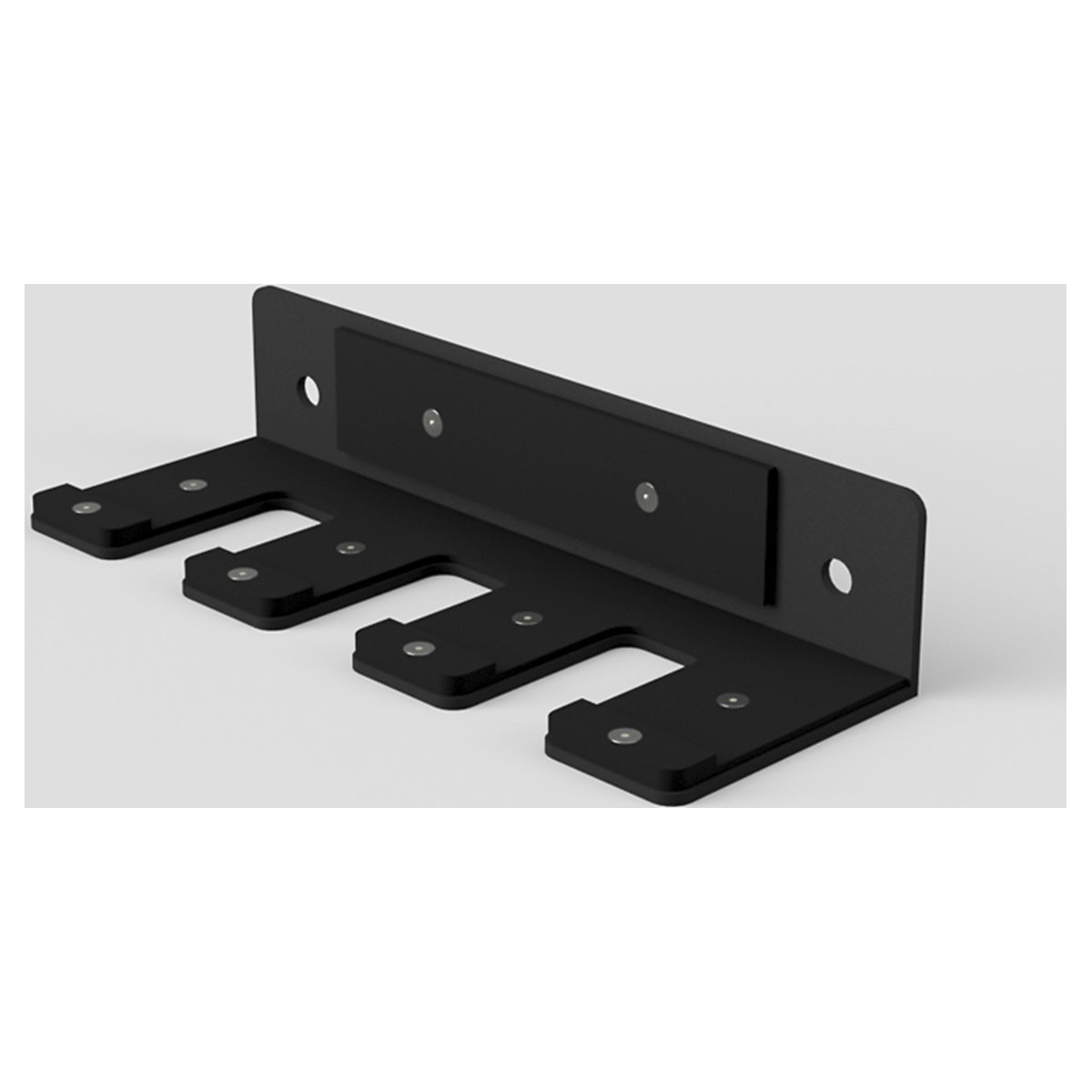 BiGDUG Garage Wall-Mounted Vertical 3 Bar Holder