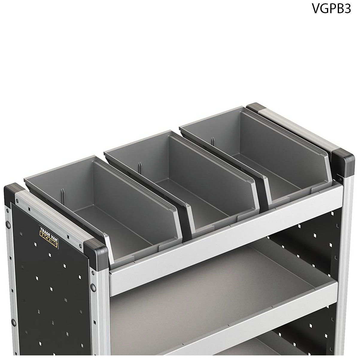 Van Guard Van Racking Plastic Bins & Rubber Matting (Product illustration 4)-3