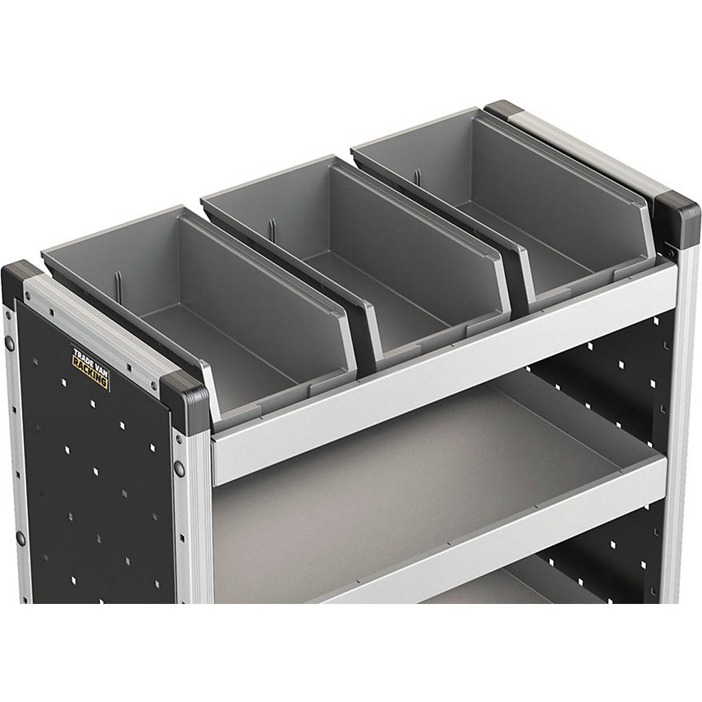 Van?Guard Van Racking with Plastic Bins & Matting | BiGDUG