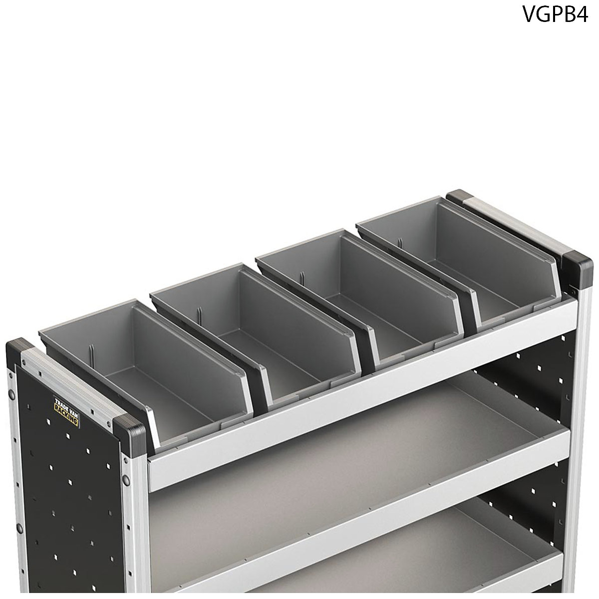 Van Guard Van Racking Plastic Bins & Rubber Matting (Product illustration 3)-2