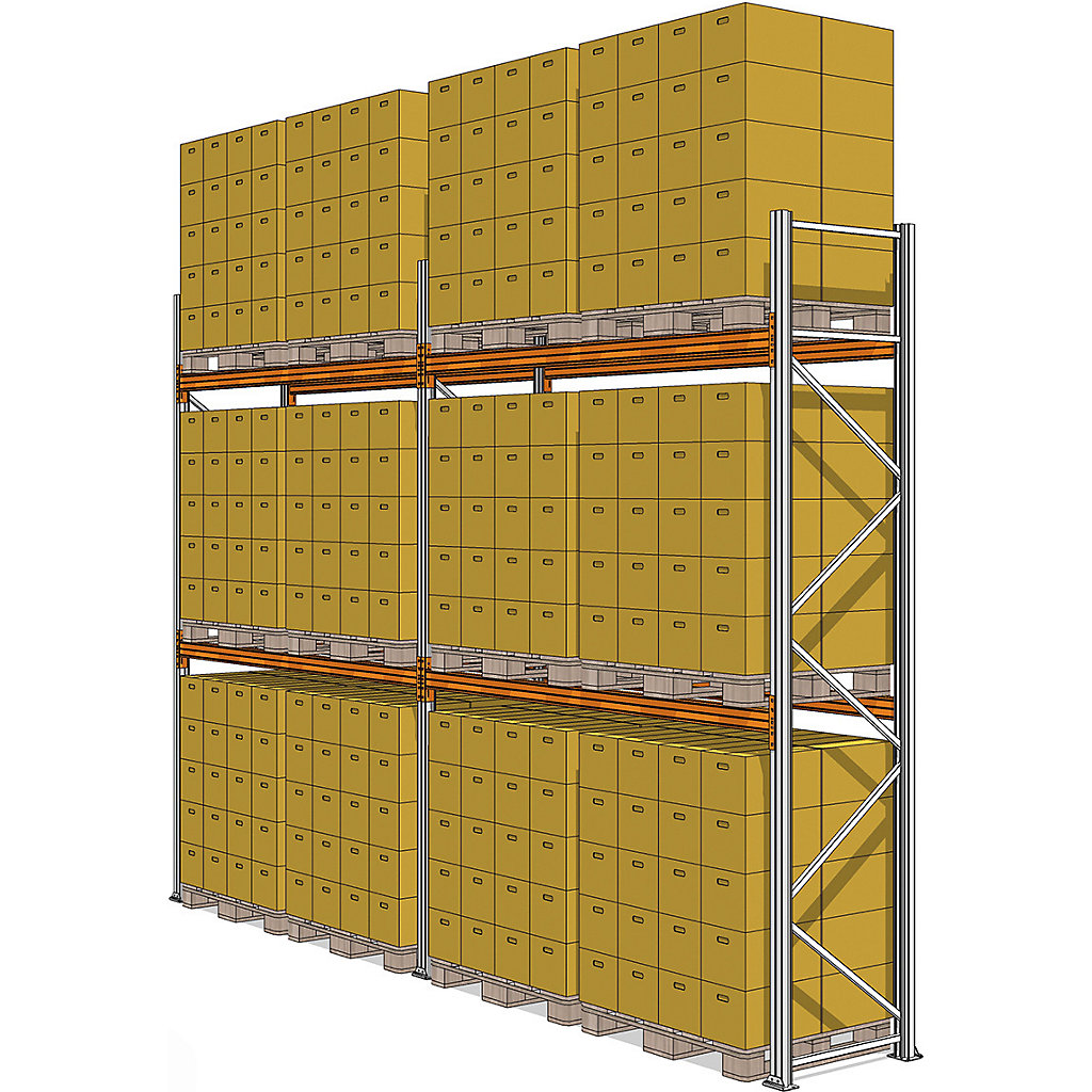 Pallet Racking Cubes BiGDUG Pallet Racking Kits | 2 Bay Pallet Racking | BiGDUG