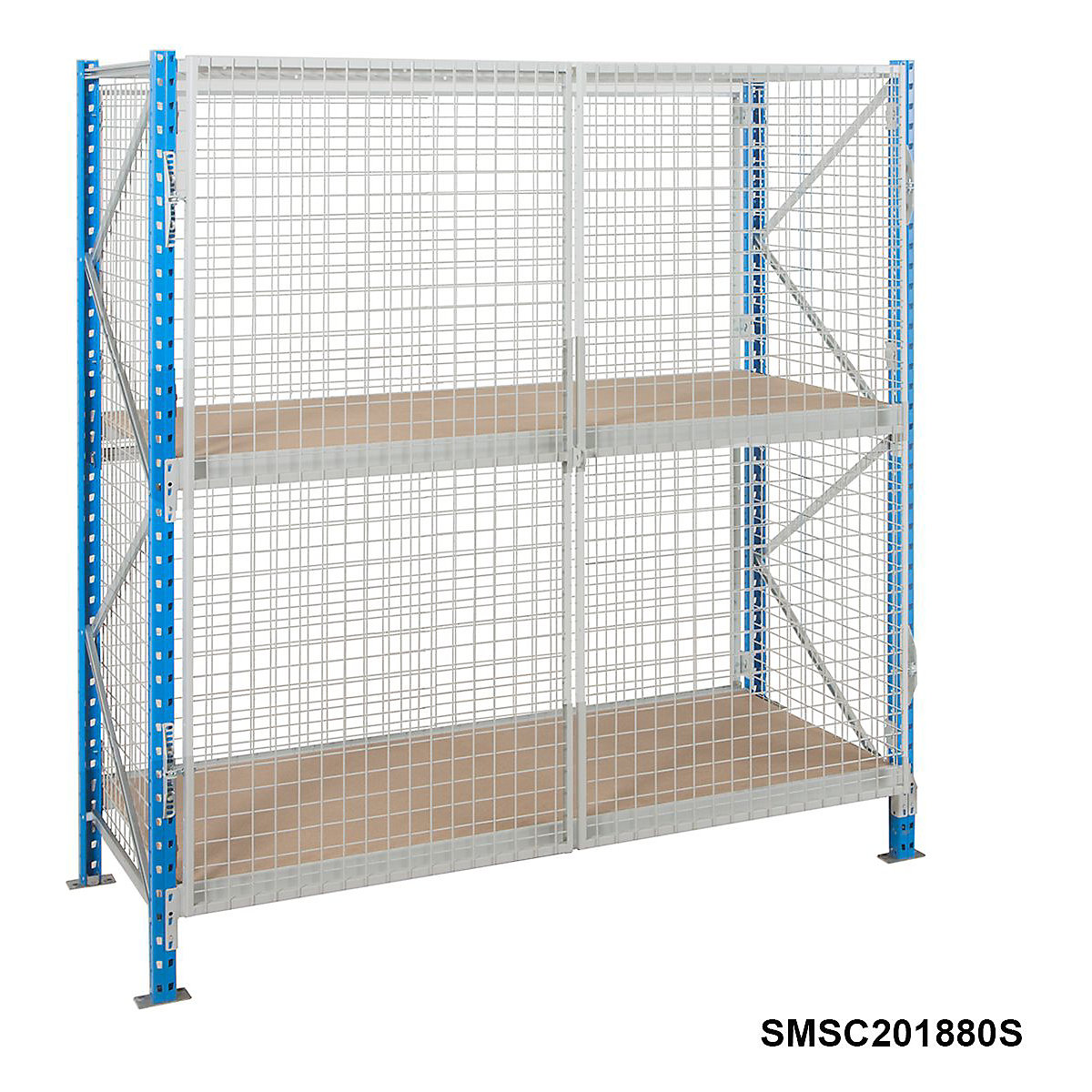 Secure Mesh Longspan Shelving with Chipboard Levels (Product illustration 3)-2