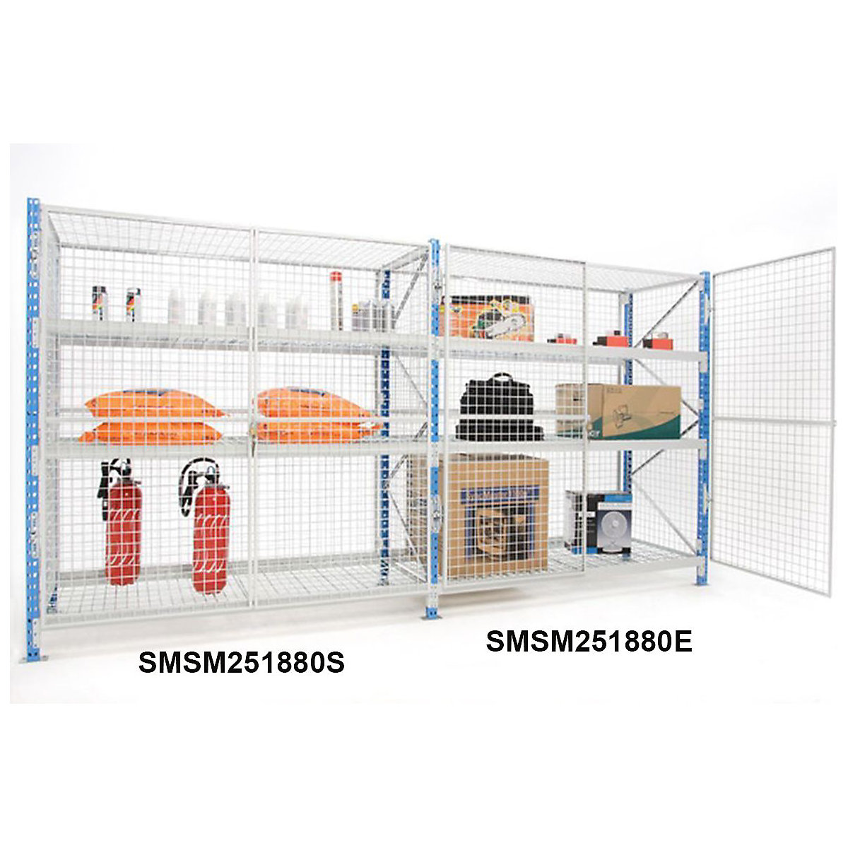 Secure Mesh Longspan Shelving with Mesh Levels (Product illustration 3)-2