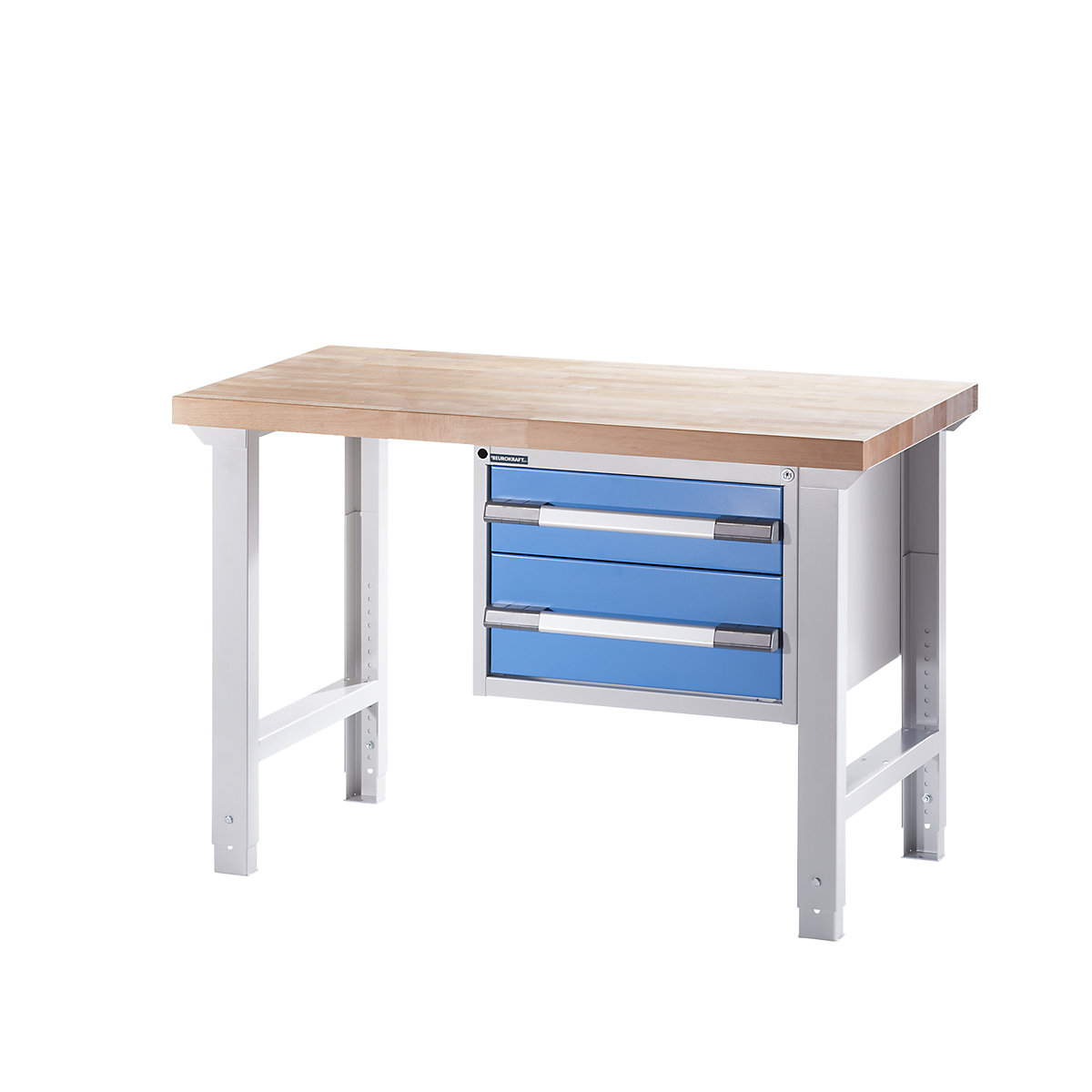 EUROKRAFTpro – Radna klupa, modularni sustav, 2 ladice, ŠxD 1250 x 700 mm